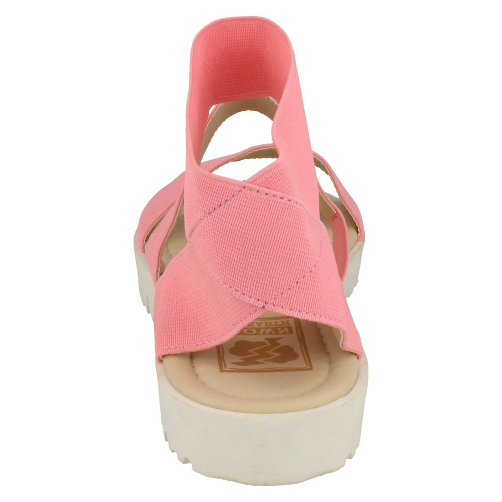 Ladies Elasticated Flat Sandals *Down To Earth* | eBay