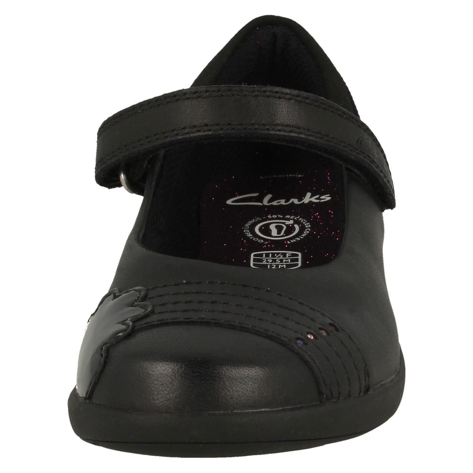 Mädchen Clarks Smart Regenbogen Detailliert Schulschuhe Etch Strahl - Picture 9 of 19