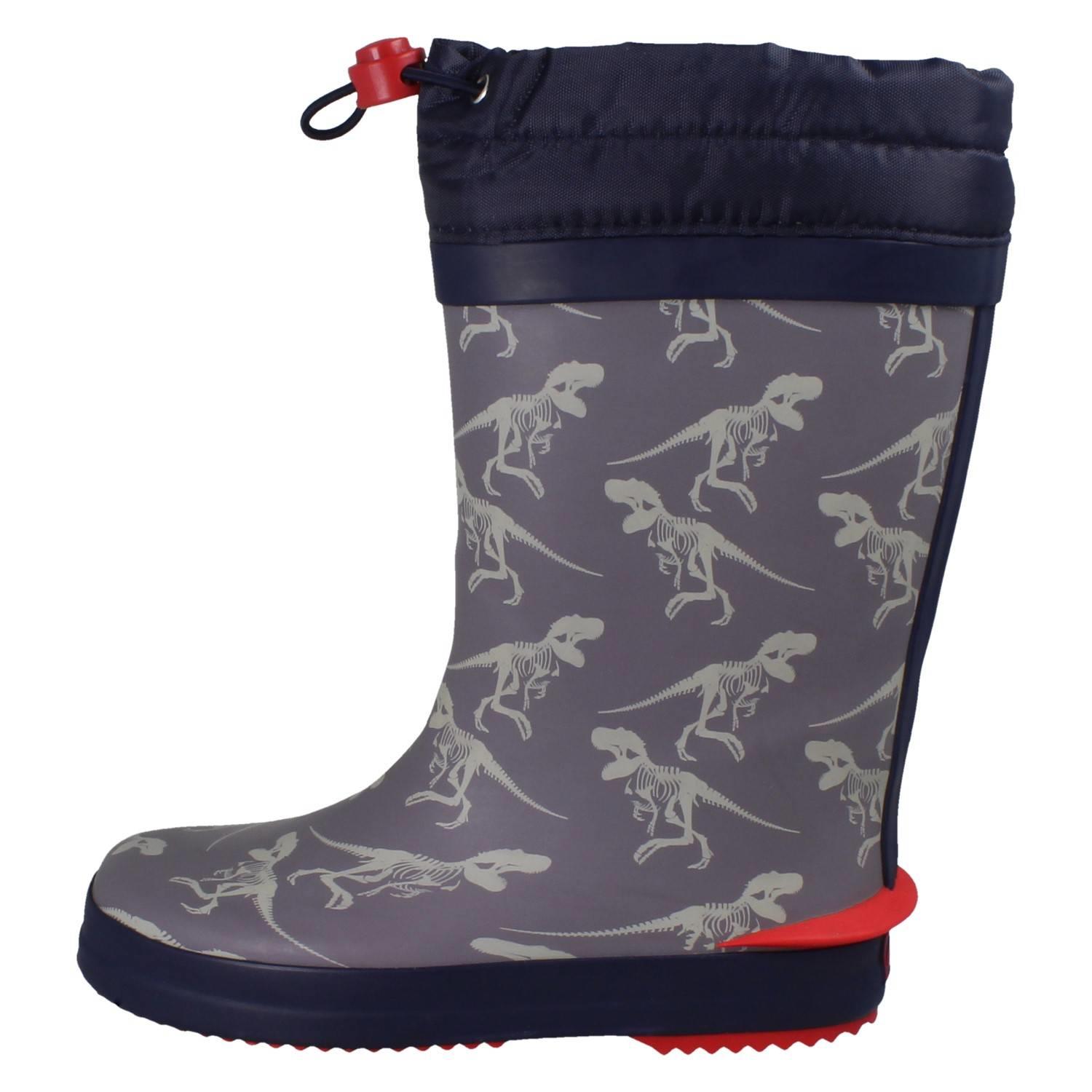 Childrens Clarks Creature Detailed Toggle Top Wellington Boots 'Tarri Race' - Picture 30 of 54