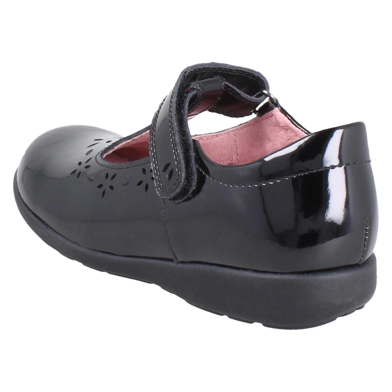 Girls Startrite Flower Punch Detail Leather T-Bar School Shoes *Charlotte* - Picture 13 of 19