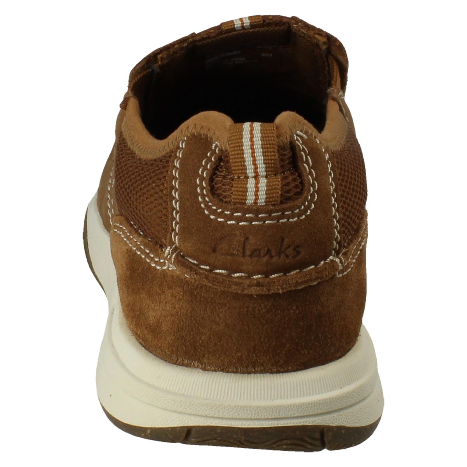 Mens Clarks Wide Fit Leather Slip On Casual Comfort Boat Shoes, Sailview Step - Picture 5 of 10