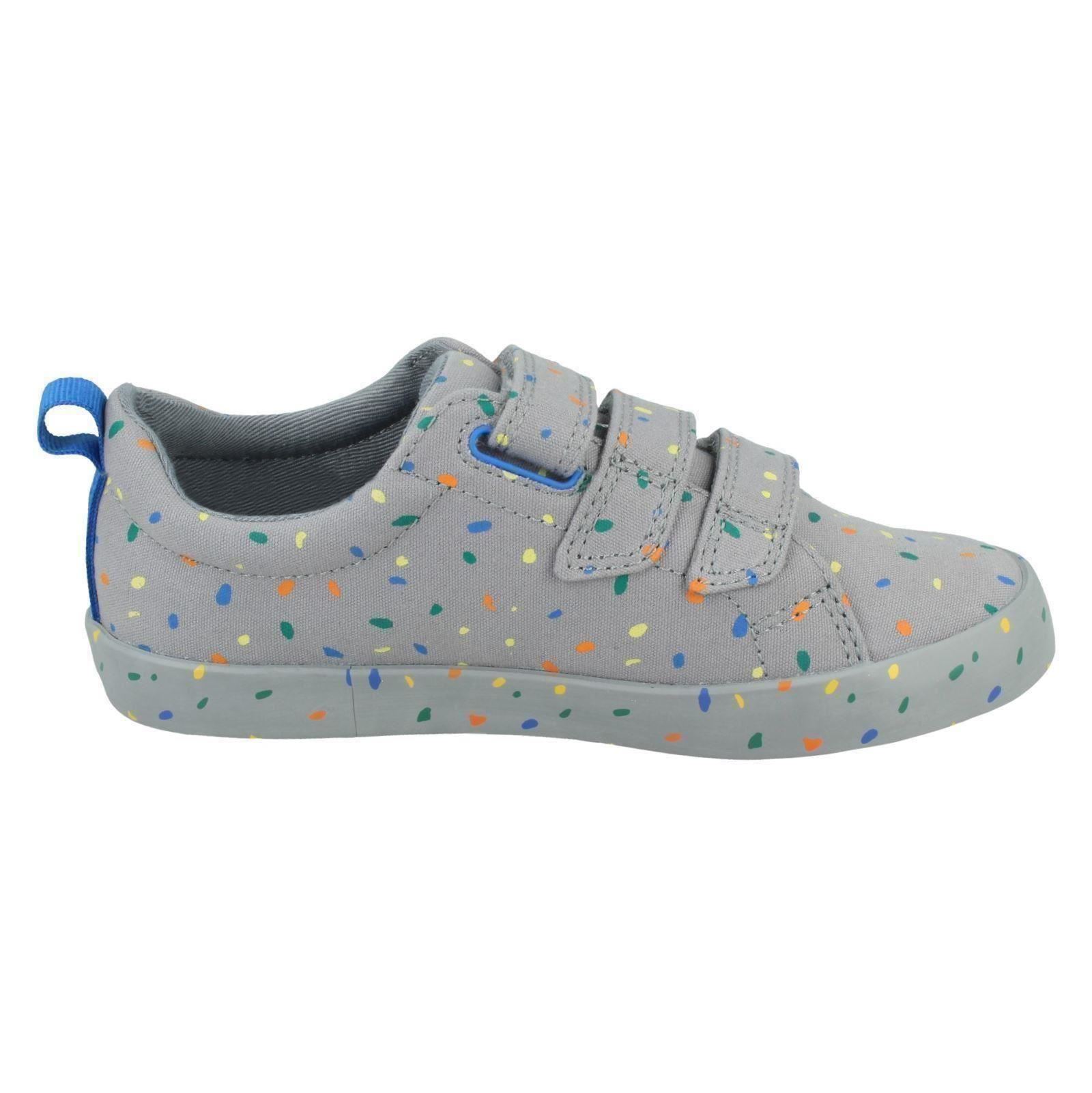 Boys Clarks Casual Shoes 'Foxing Print K' - Picture 9 of 10