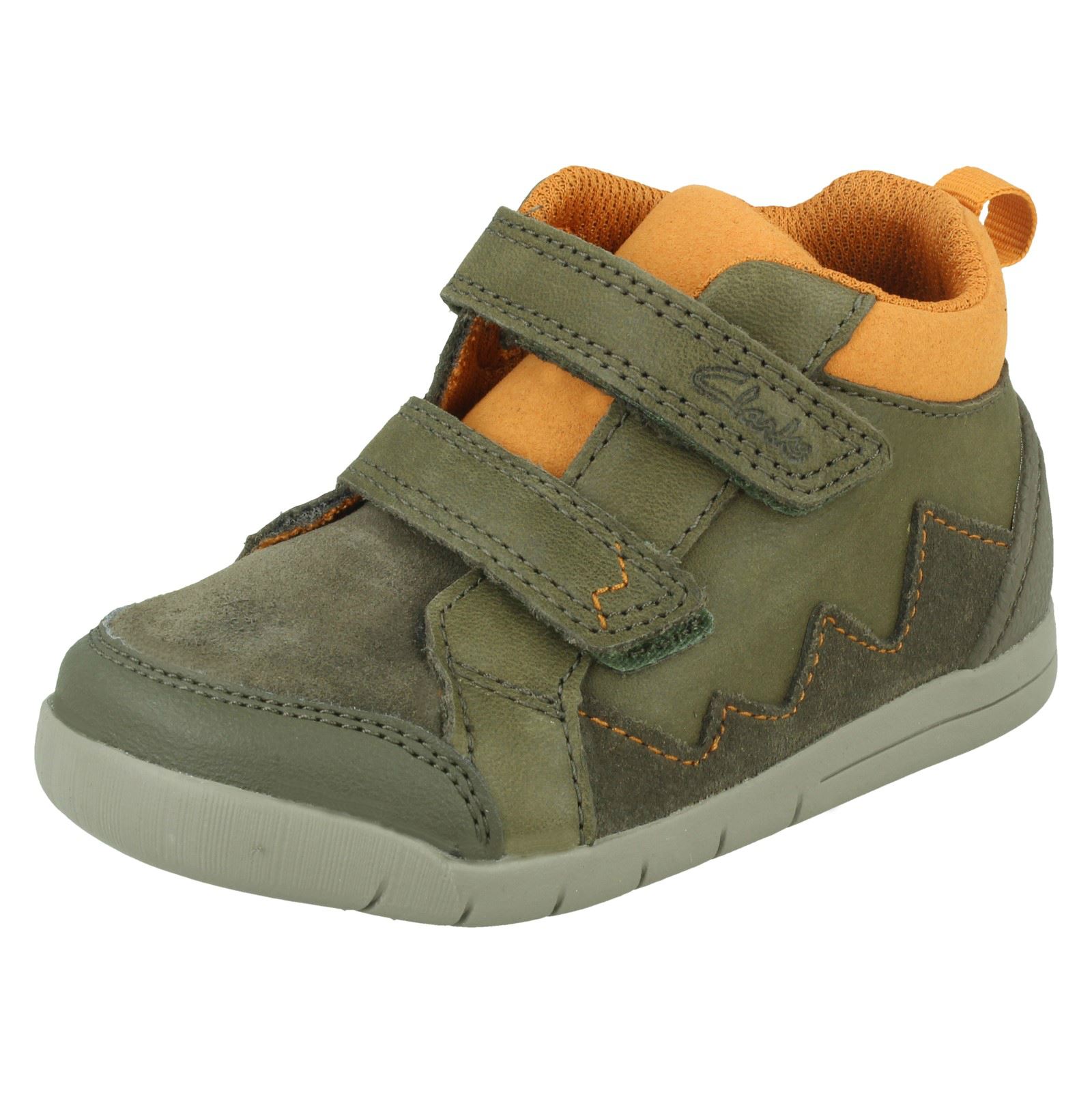 Botas Casual Para Niños Clarks Hasta El Tobillo Rex Park - Picture 11 of 28