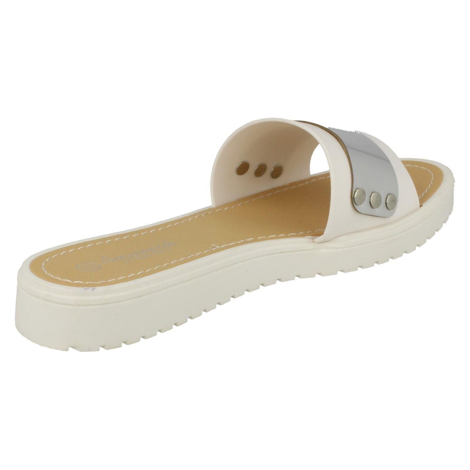 Savannah Damen flache Pantoletten mit Metalldetails - Bild 24 von 28