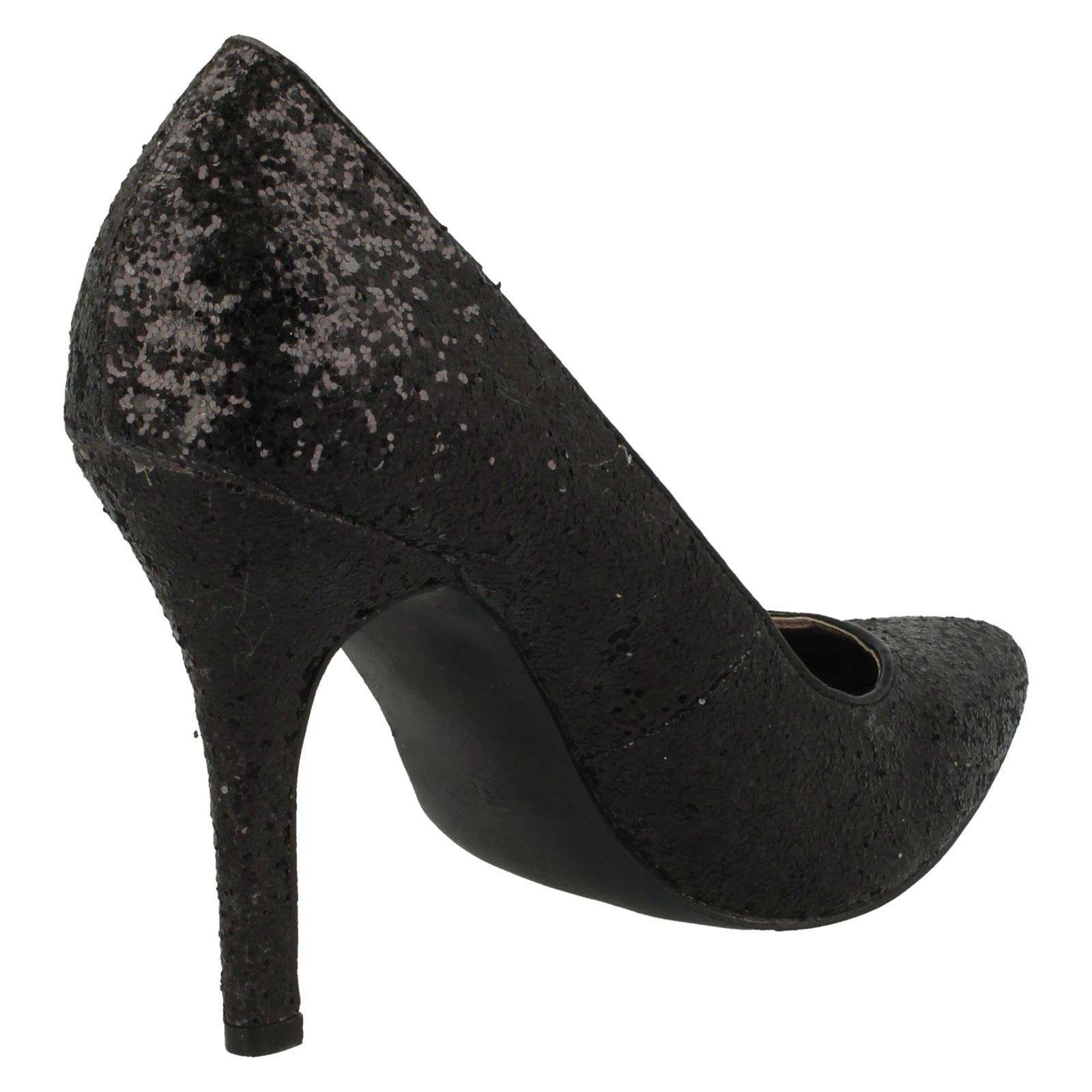 Ladies Anne Michelle Glitter Design Court Shoe - Picture 6 of 28
