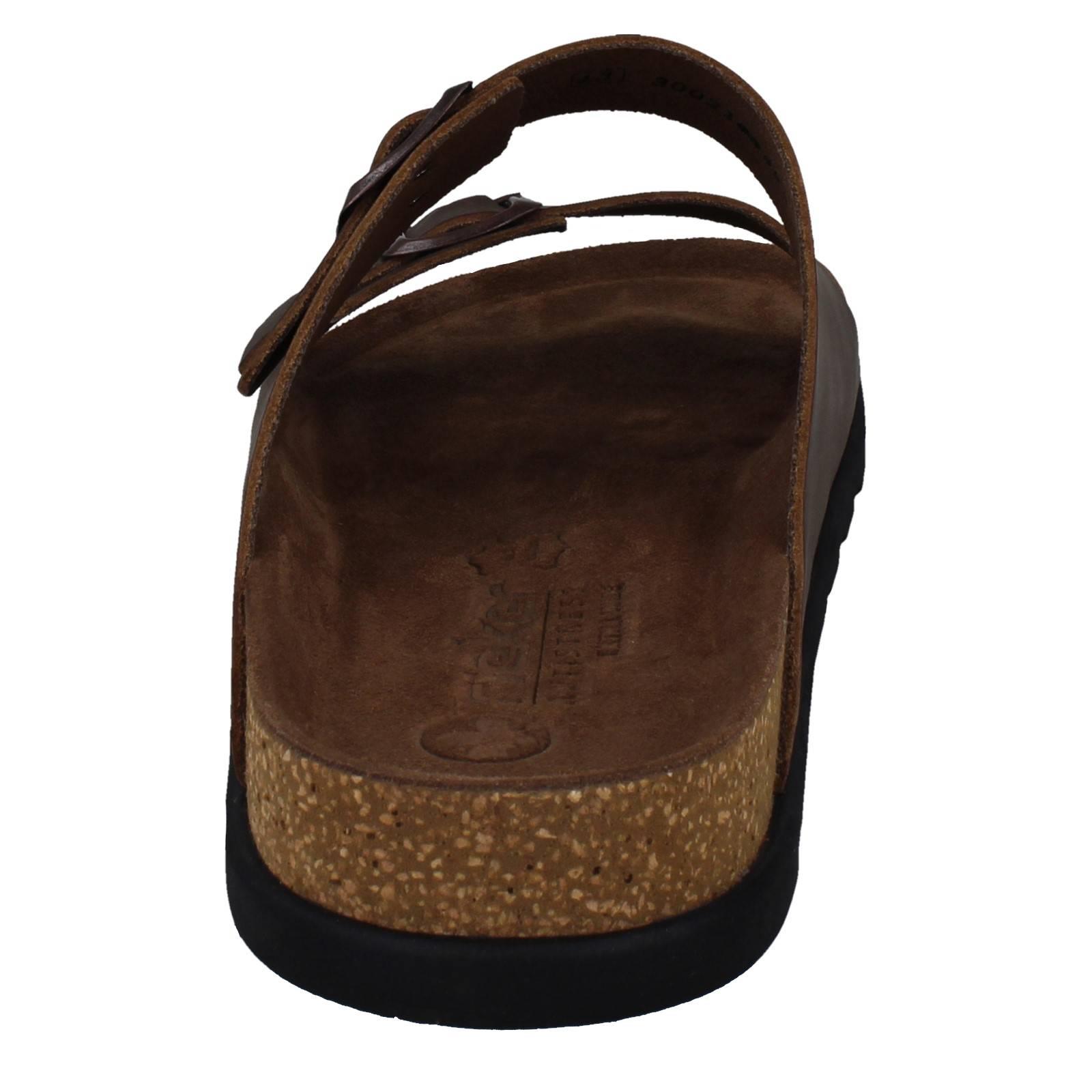 Uomo Rieker Slip On Pelle Doppia Fibbia Casual Sandali Estivi 21190 - Picture 5 of 10