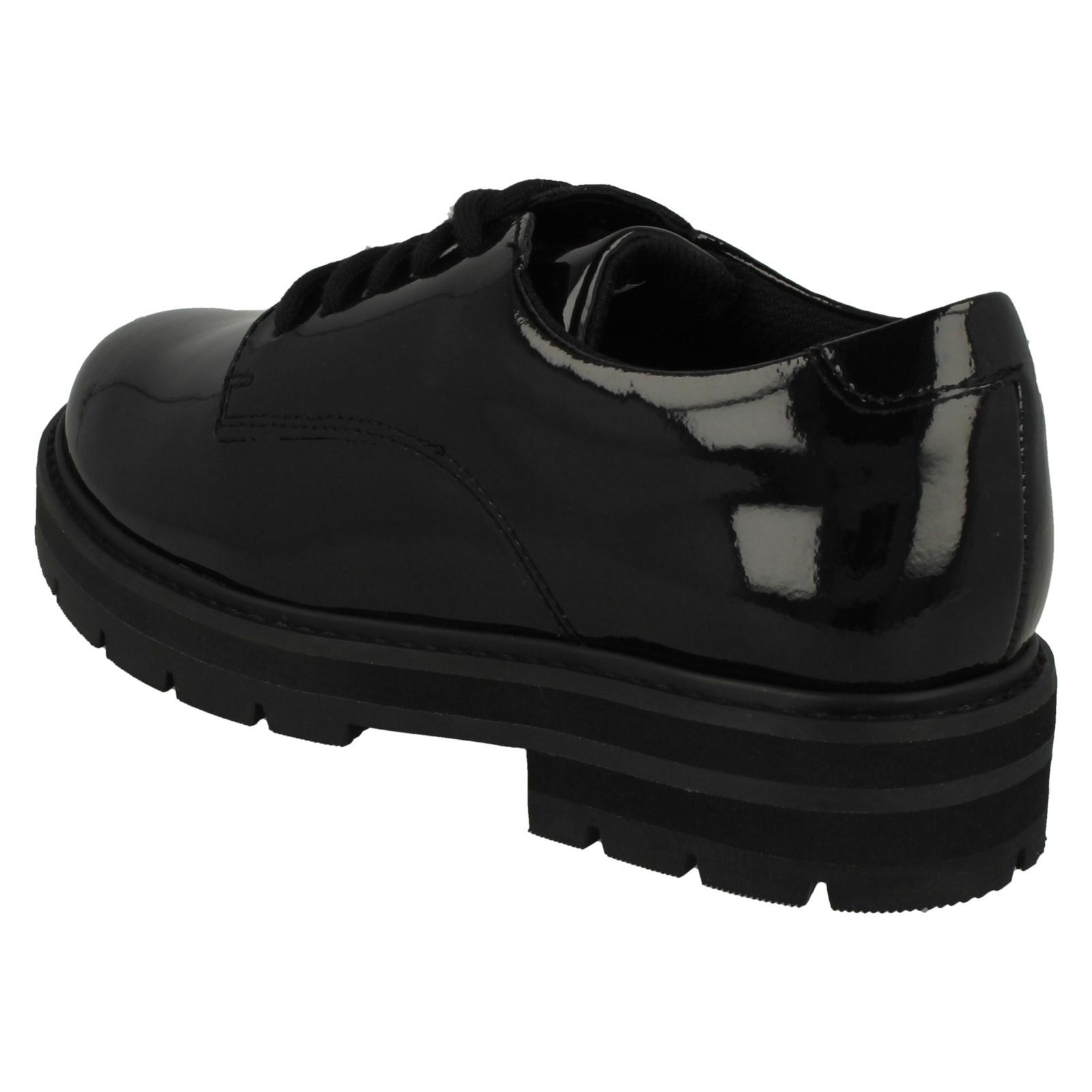 Scarpe da scuola grosse stringate Clarks ragazze pizzo - Foto 5 di 10