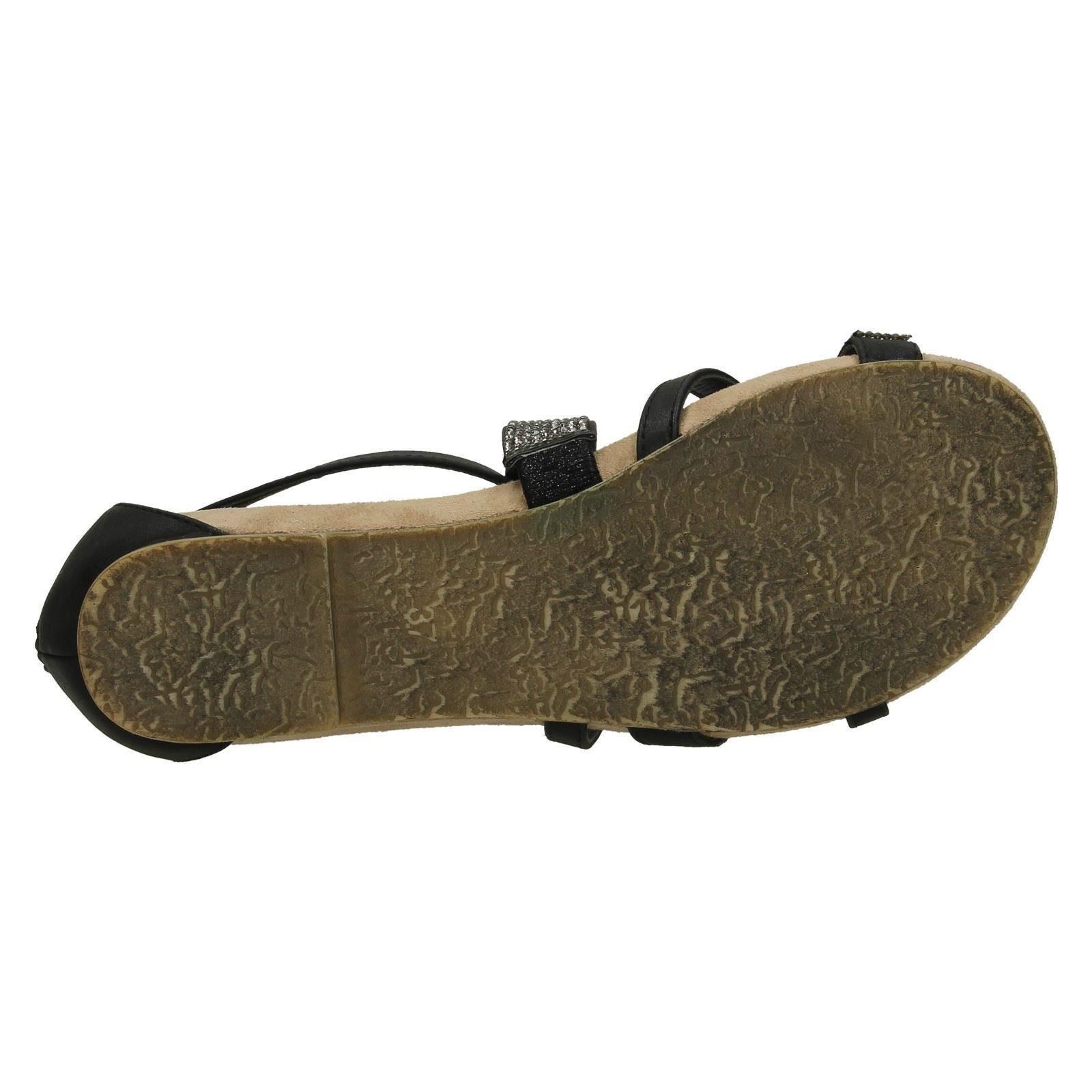 Savannah Damen-Sandalen niedriger Keilabsatz – Diamanten X-Riemen - Bild 8 von 28