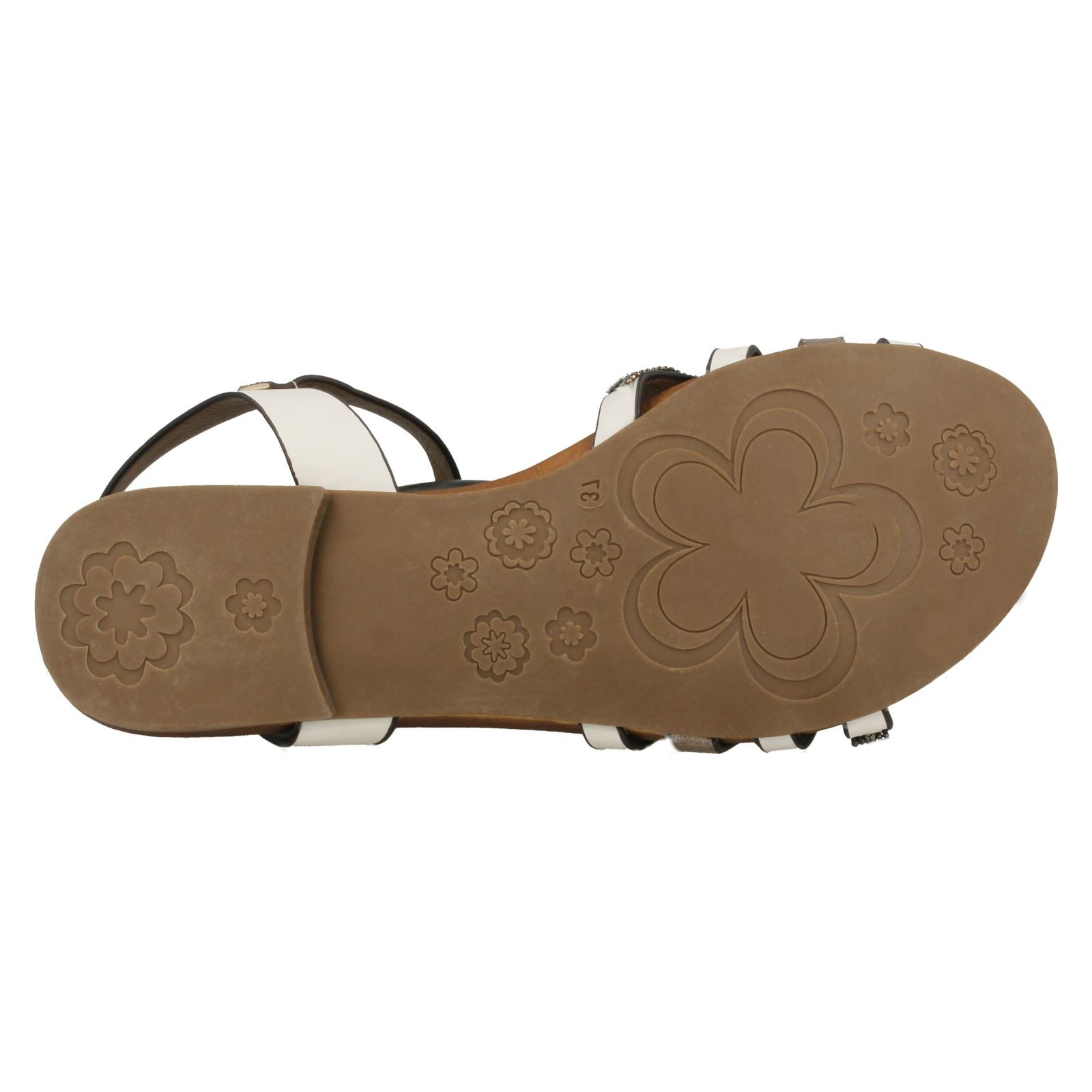 Ladies Down To Earth Flat Beaded Vamp Sandals - Picture 28 of 28