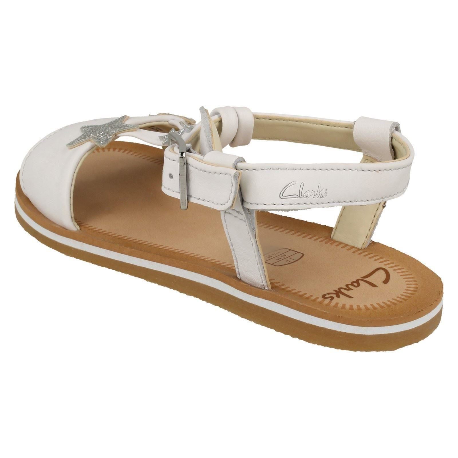Girls Clarks Stylish Star Detailed Sandals Finch Summer K - Picture 13 of 19