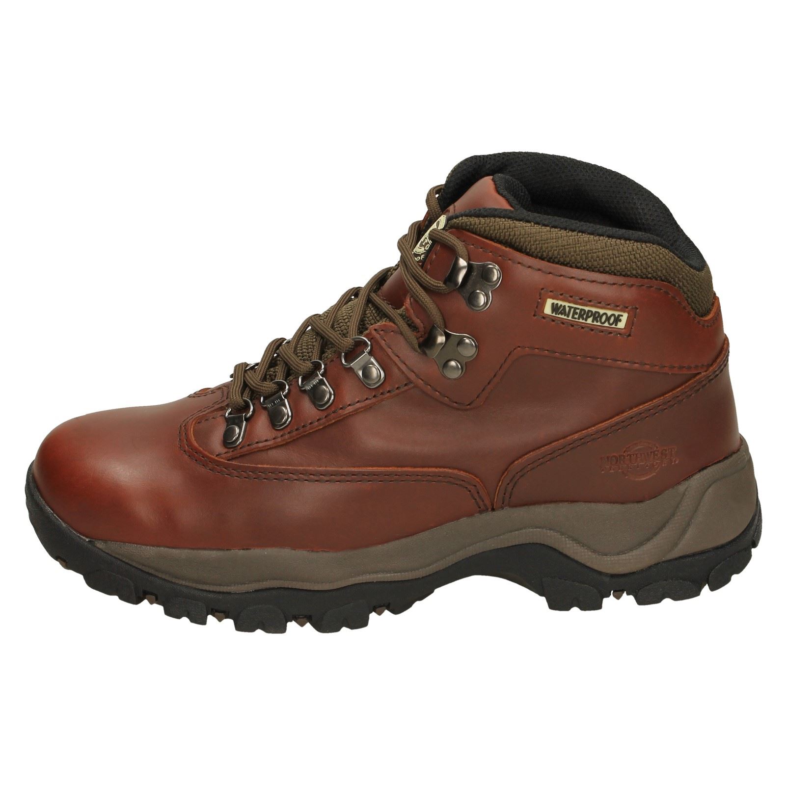 Ladies Northwest Territory Leather Hiking Walking Waterproof Ankle Boots 'Peak' - Picture 7 of 19