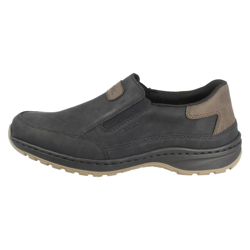 Mens Rieker Slip On Casual Shoes Extra Wide Fit Removable Insoles *03365* - Picture 3 of 19