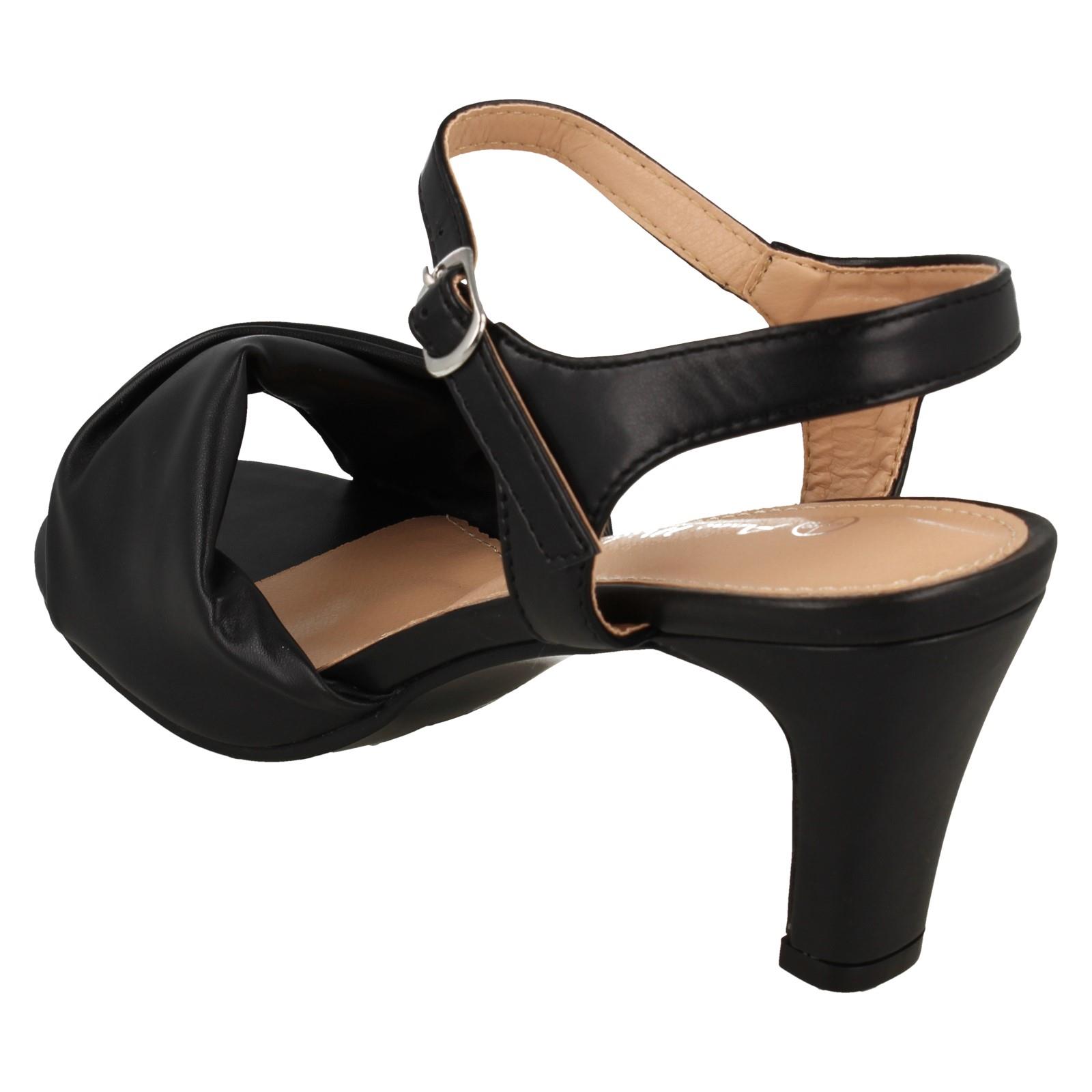Ladies F1R2111 Anne Michelle Mid Heel Casual Wide Fit Sandals - Picture 13 of 46