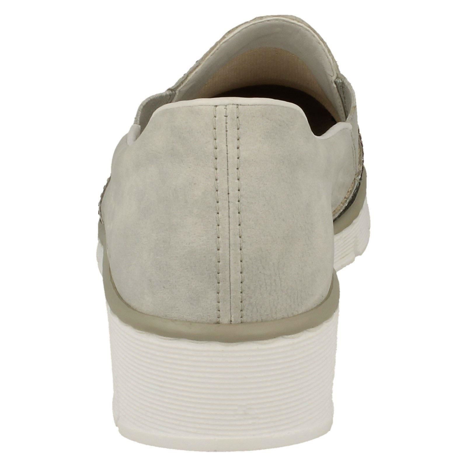 Ladies Rieker Slip Slip Slip On Flat Low Wedge Loafer Style Stud Pattern shoes 537T1 b7e939 Ladies Rieker Slip Slip Slip On Flat Low Wedge Loafer Style Stud Pattern shoes 537T1 b7e939