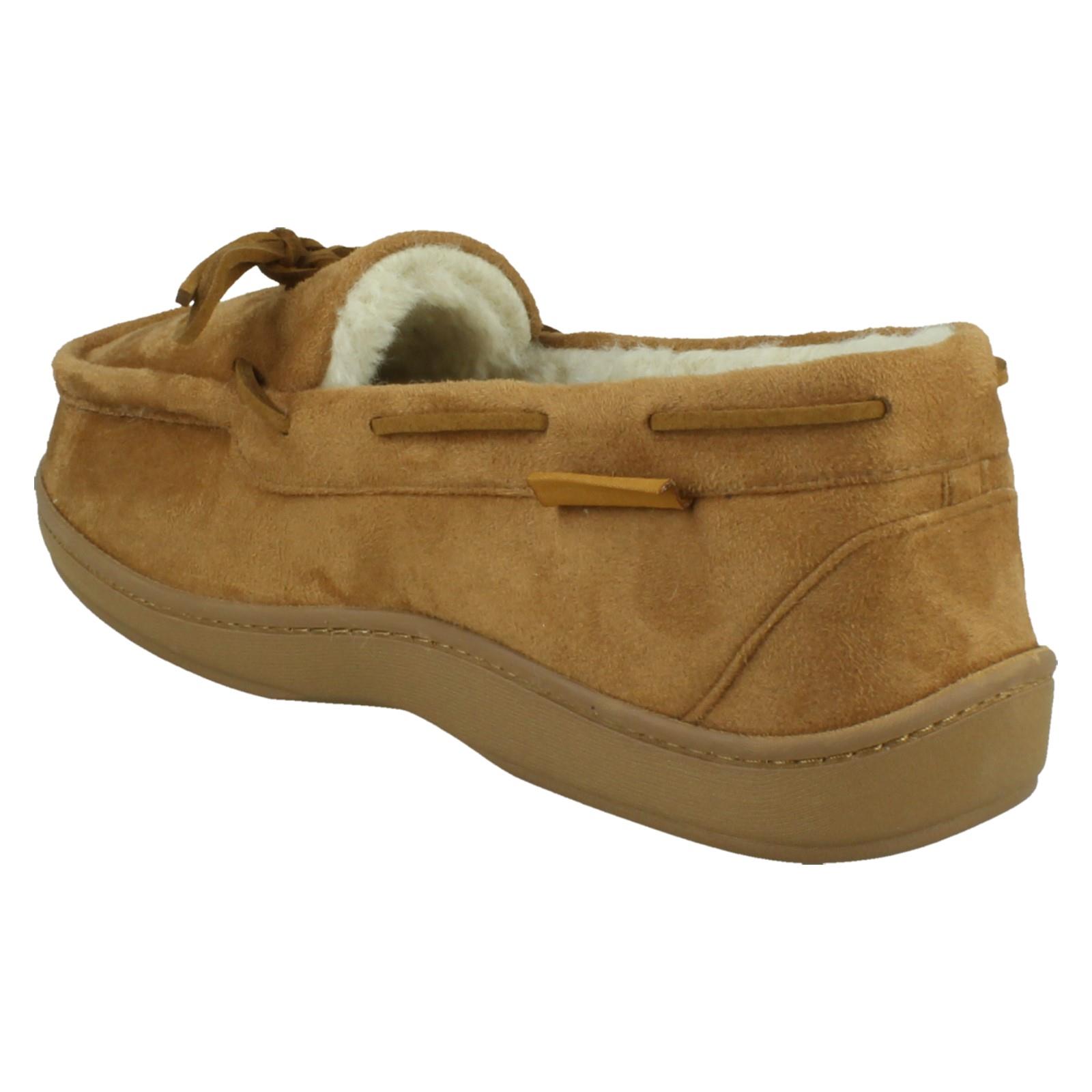 Hommes Padders Machine Lavable Mémoire Mousse Large Suédine Microfibre Chaussons - Picture 4 of 10