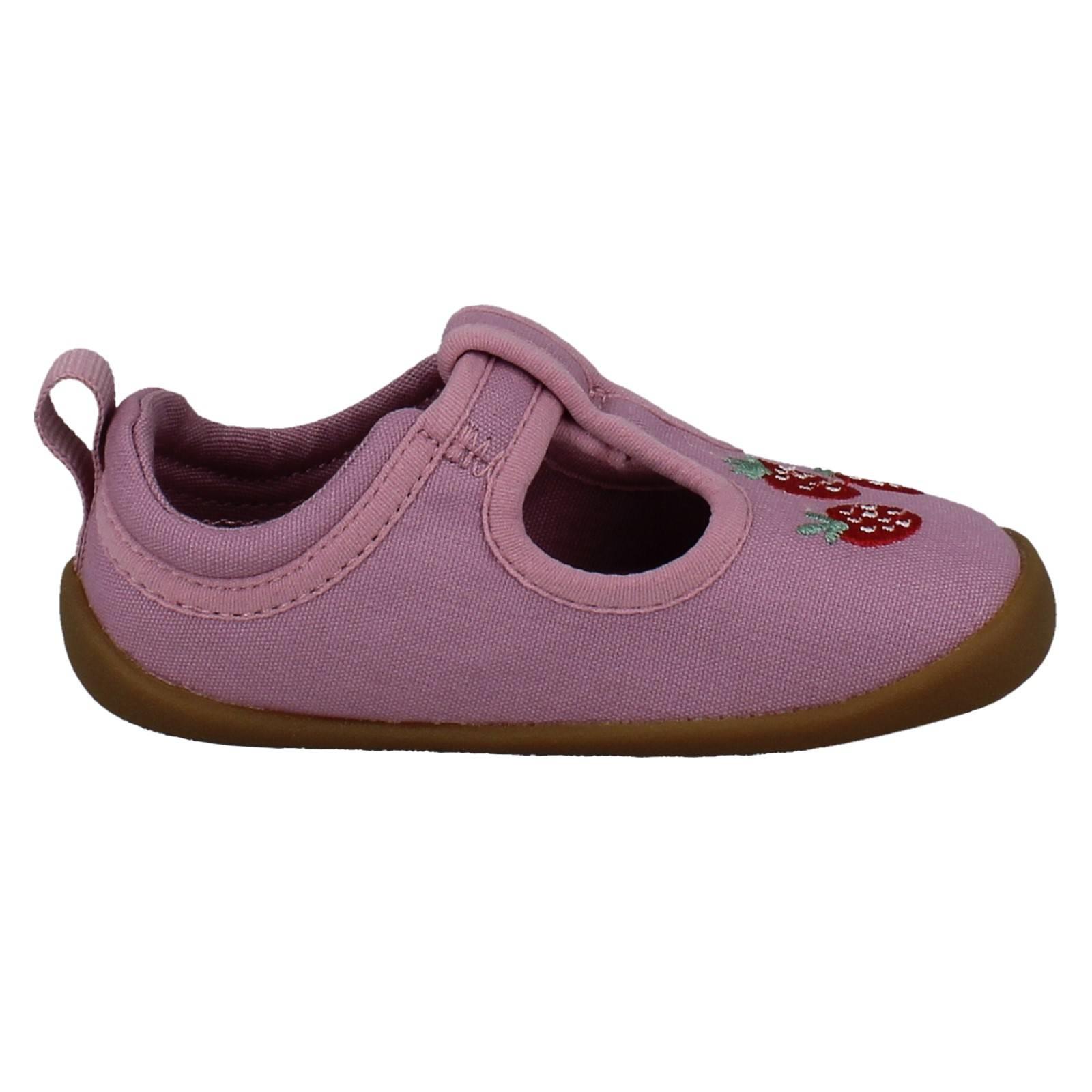 Girls Clarks Canvas Pre Walker Buckle T-Bars Machine Washable, Roamer Grow - Picture 7 of 10