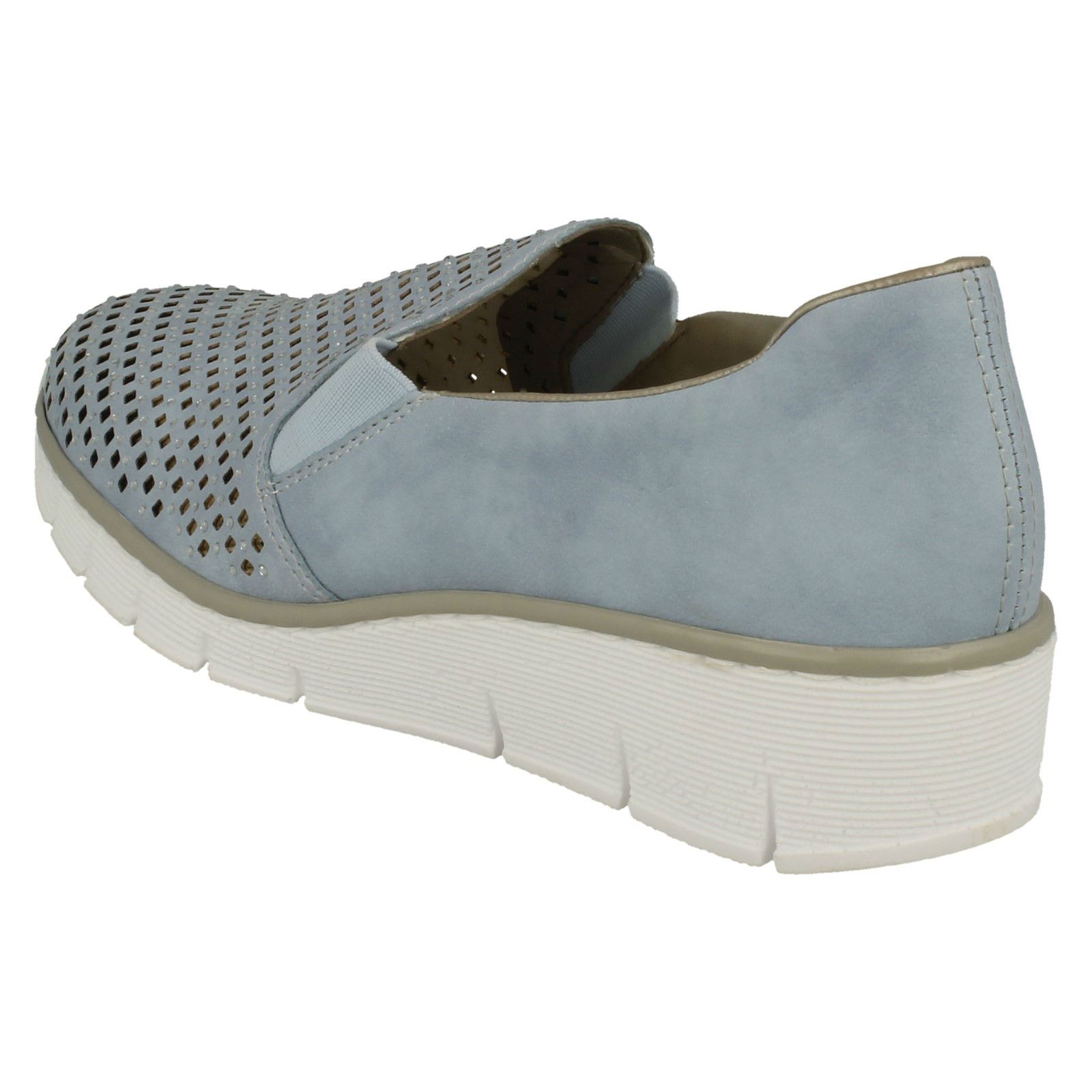 Blu 537a6 On Loafers Rieker Slip Ladies wgxOqXn7X