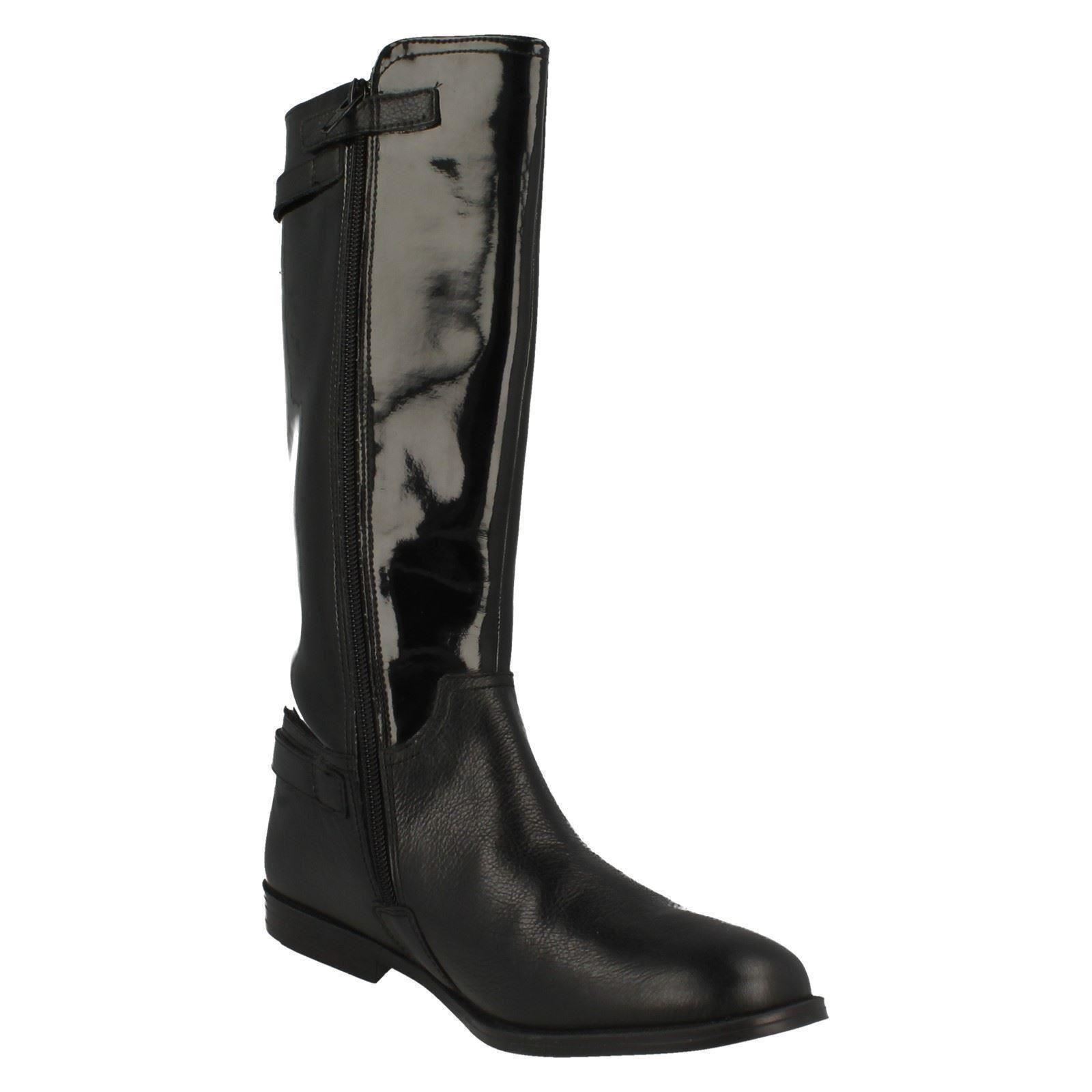 Girls Startrite Flat Knee High Boot with Buckle Details 'Cavaletti' - Picture 18 of 28