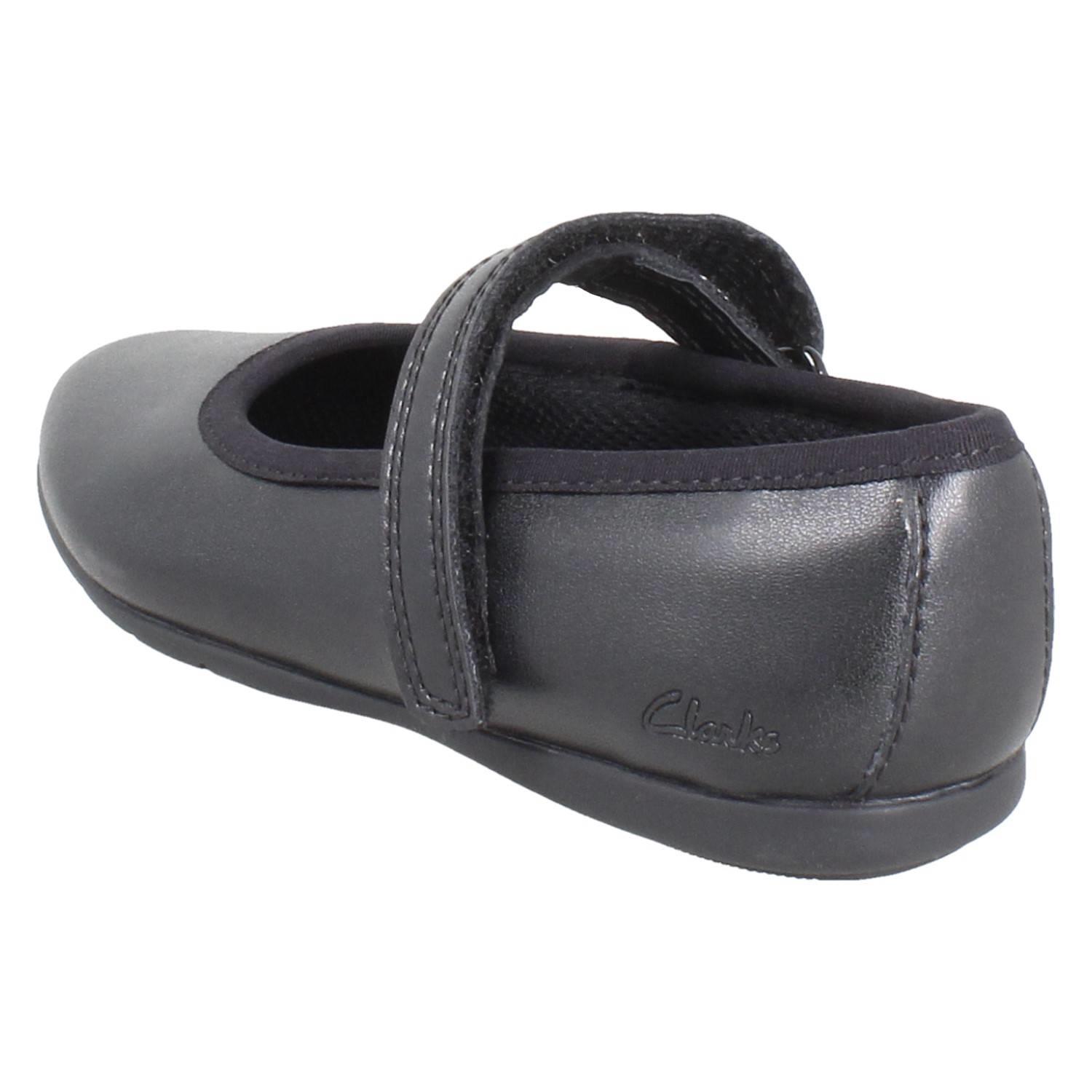 Girls Clarks Synthetic Leather Classic Mary Jane School Shoes *Dance Wish* - Picture 4 of 19