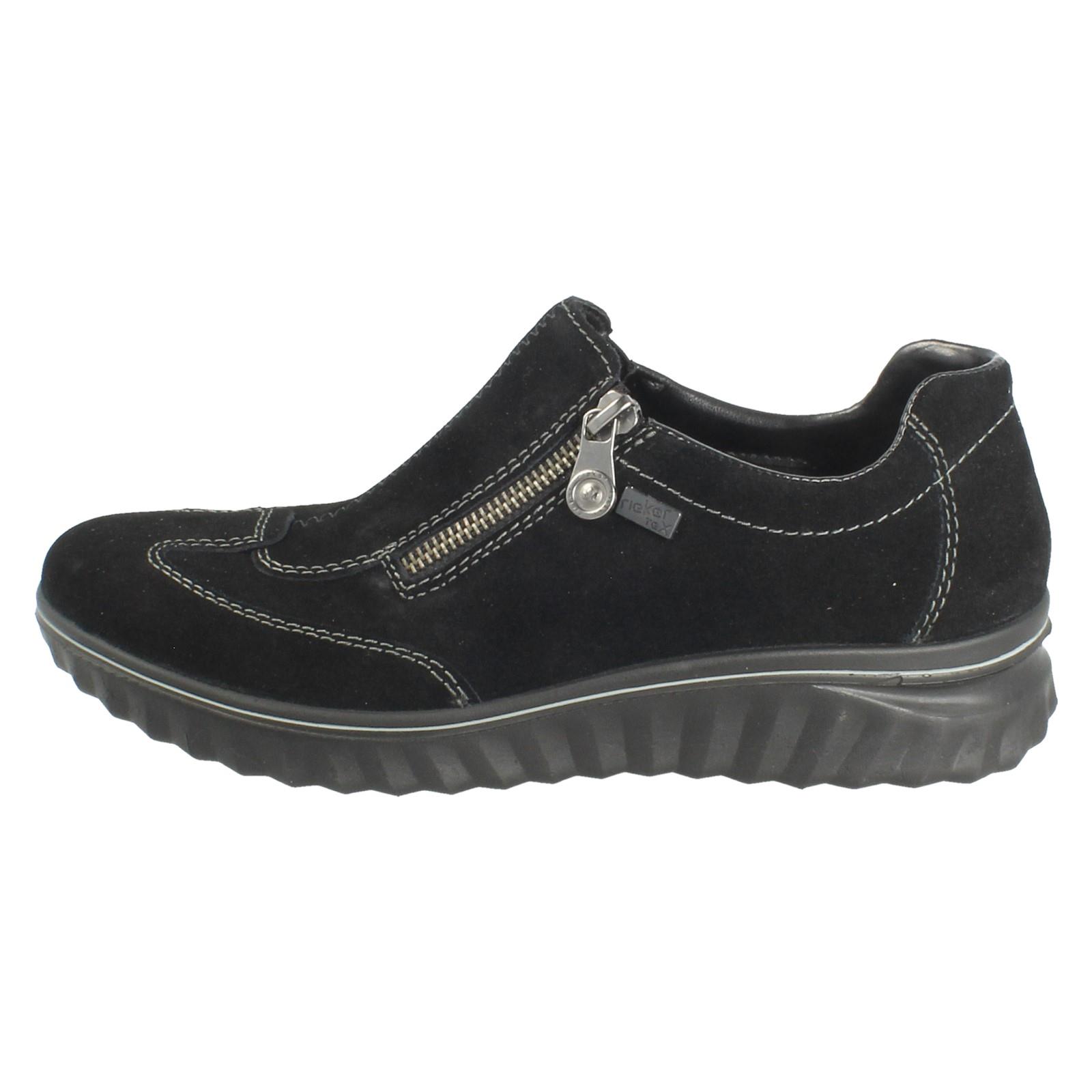Ladies Rieker Zip Fastening RiekerTEX Casual Shoes - 59071 - Picture 3 of 10