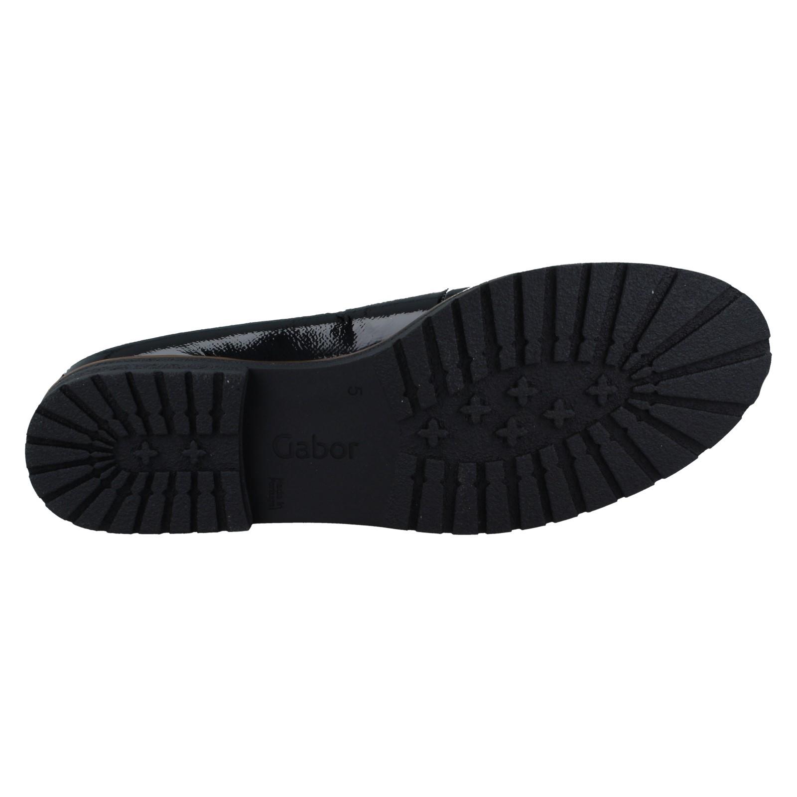 Femmes Gabor à Enfiler Mocassins Cuir Avec Petit Environ 1.5 CM Bloc Talon : - Foto 10 di 10