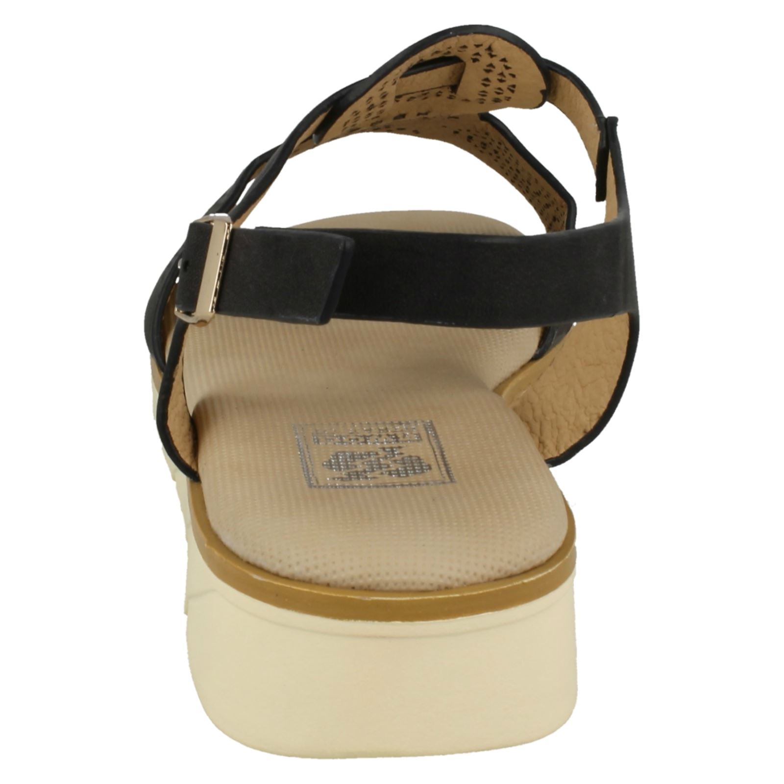 Ladies Down To Earth 'Low Wedge Sandals' - Picture 5 of 19