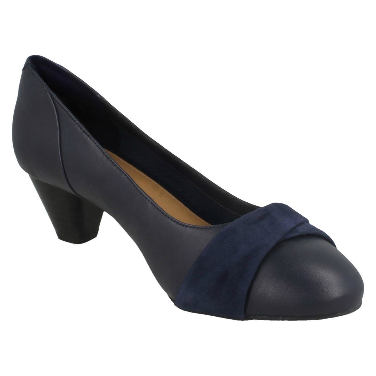 Ladies Ladies Ladies Clarks Formal Heeled Court shoes Denny Louise 26aa03 Ladies Ladies Ladies Clarks Formal Heeled Court shoes Denny Louise 26aa03