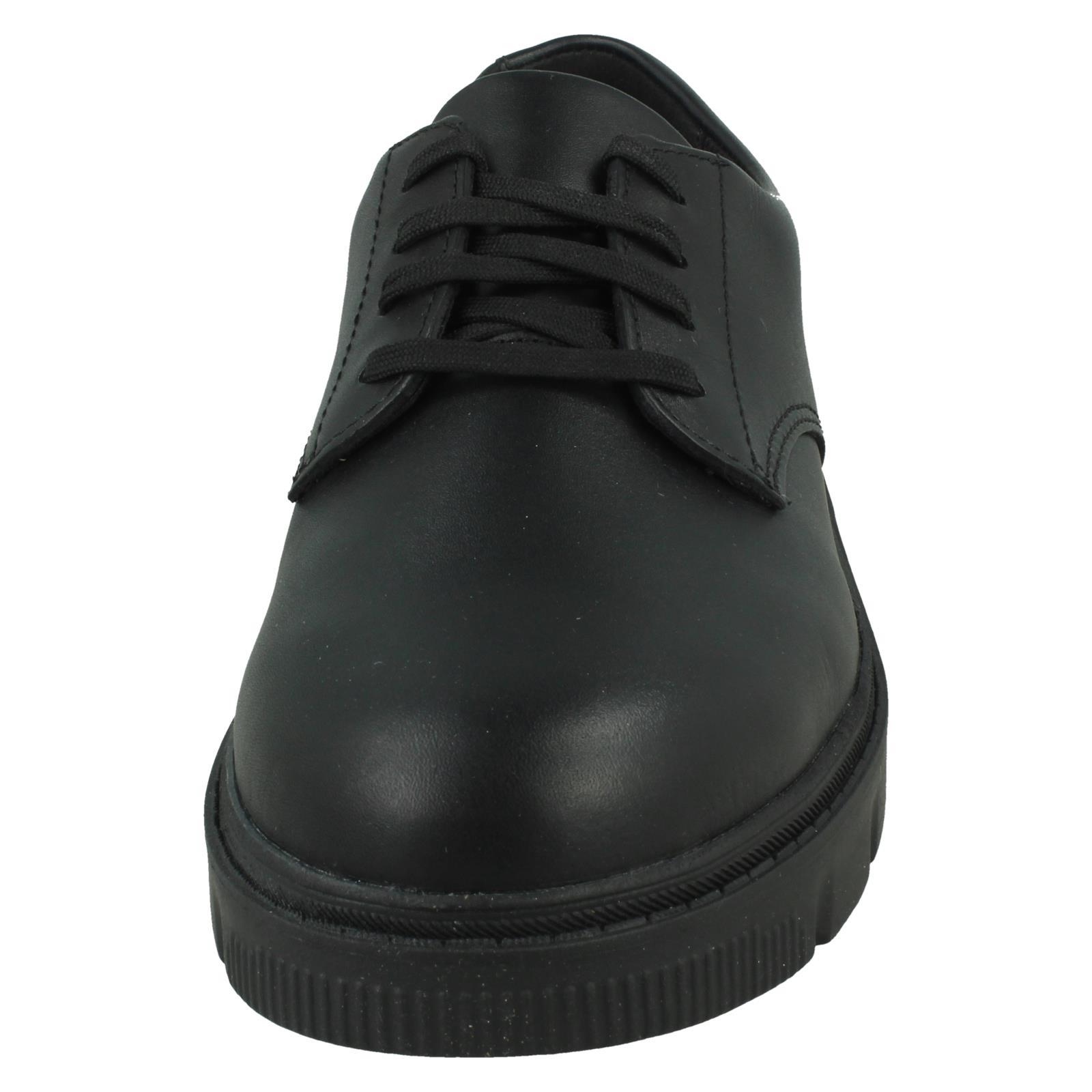 Boys Clarks Lorcam Loop Y Chunky Sole School Shoes - Picture 9 of 10