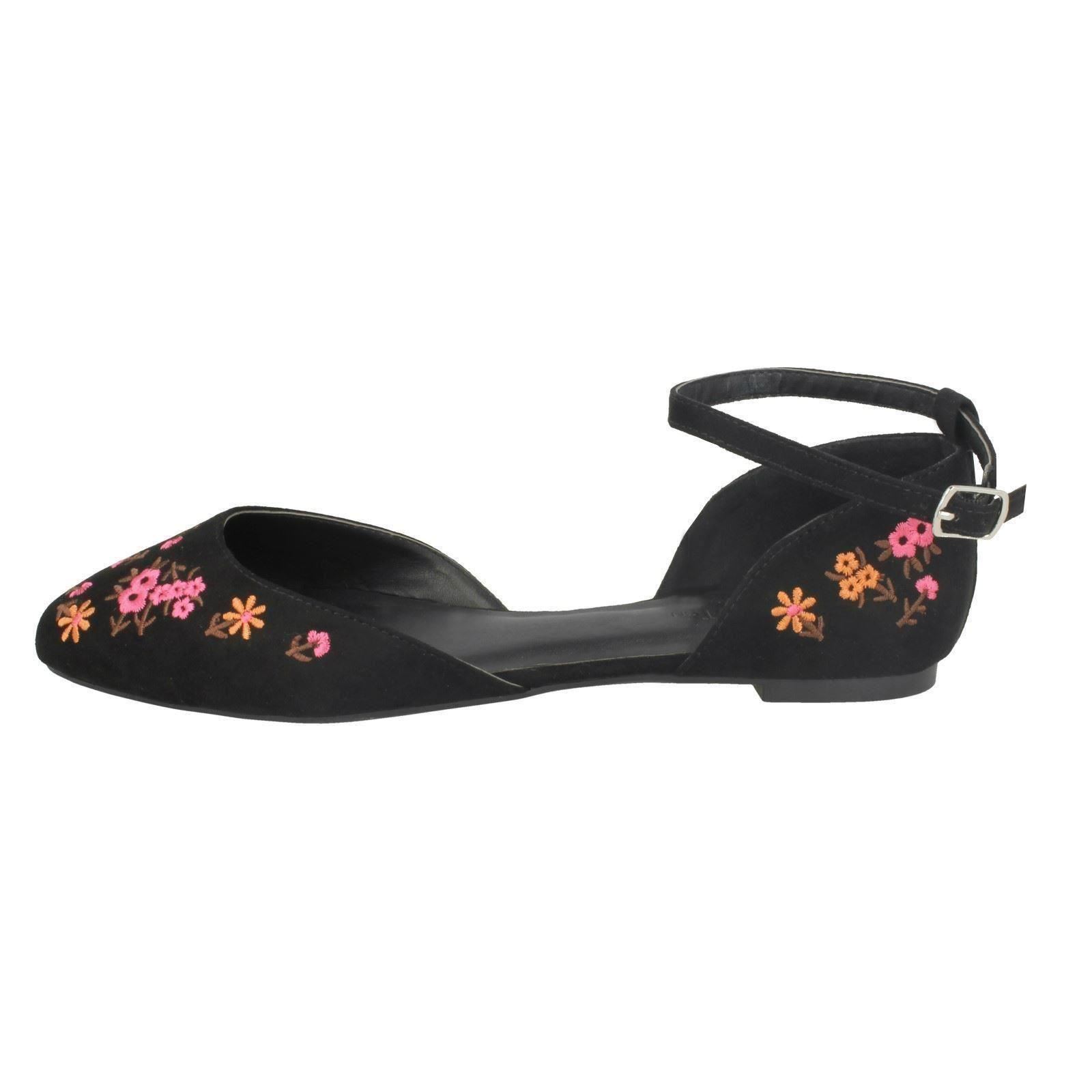 Damen Ballerinas Spot On Knöchelriemen - Bild 15 von 19