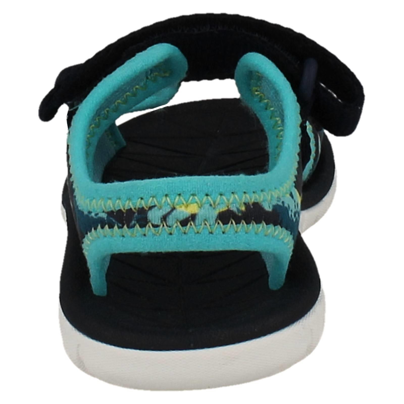 Kids Clarks Pattern Detailed Adjustable Sandals Surfing Tide T - Picture 23 of 37
