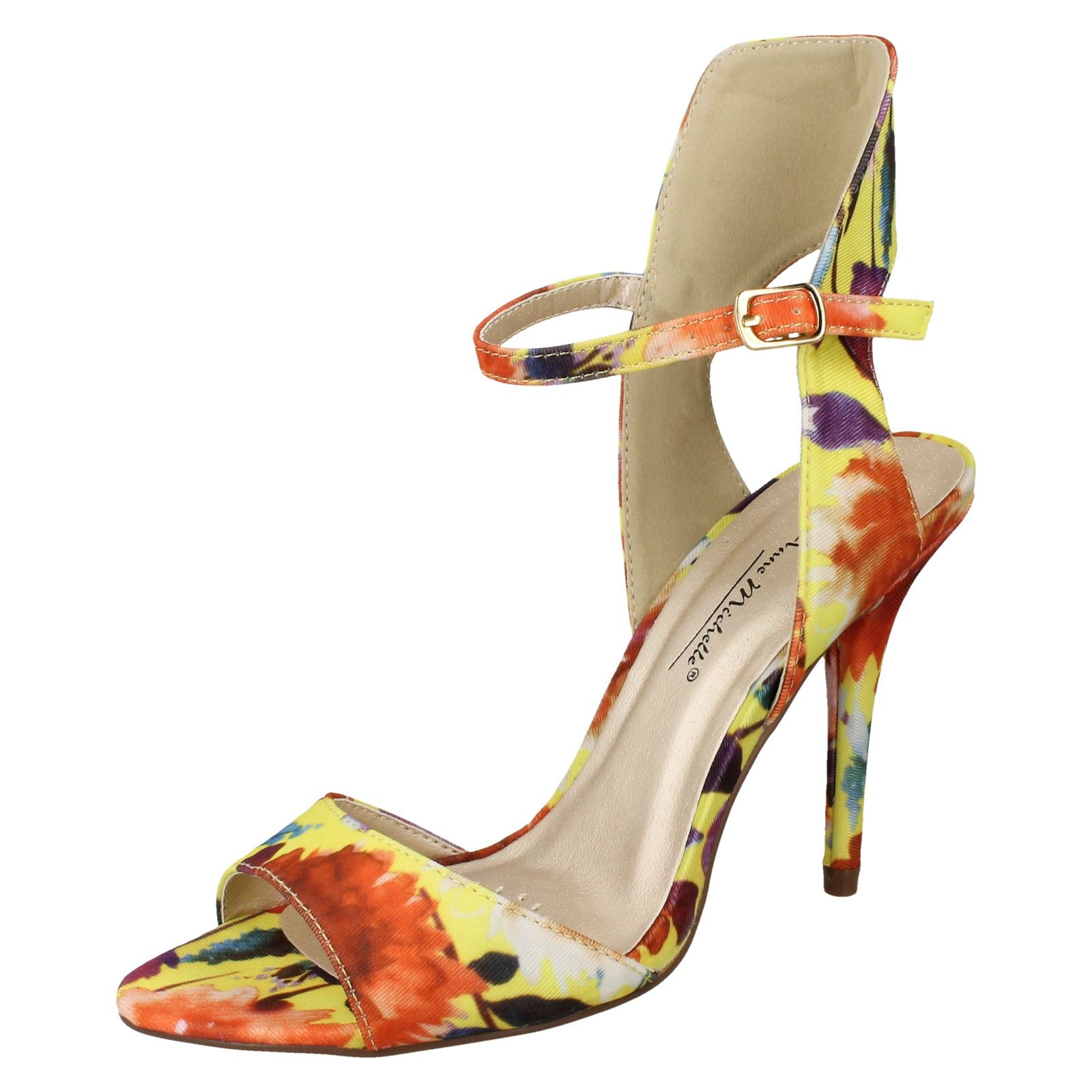 Donna Anne Michelle floreale moda Ammortizzato imbottitura cinturino con fibbia Donna Anne Michelle floreale moda Ammortizzato imbottitura cinturino con fibbia