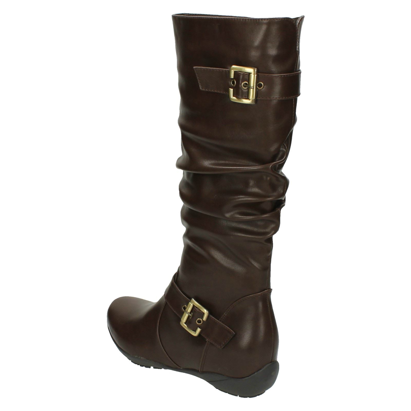 "Botas planas de pierna alta para damas ""F4R386"" - Imagen 13 de 19