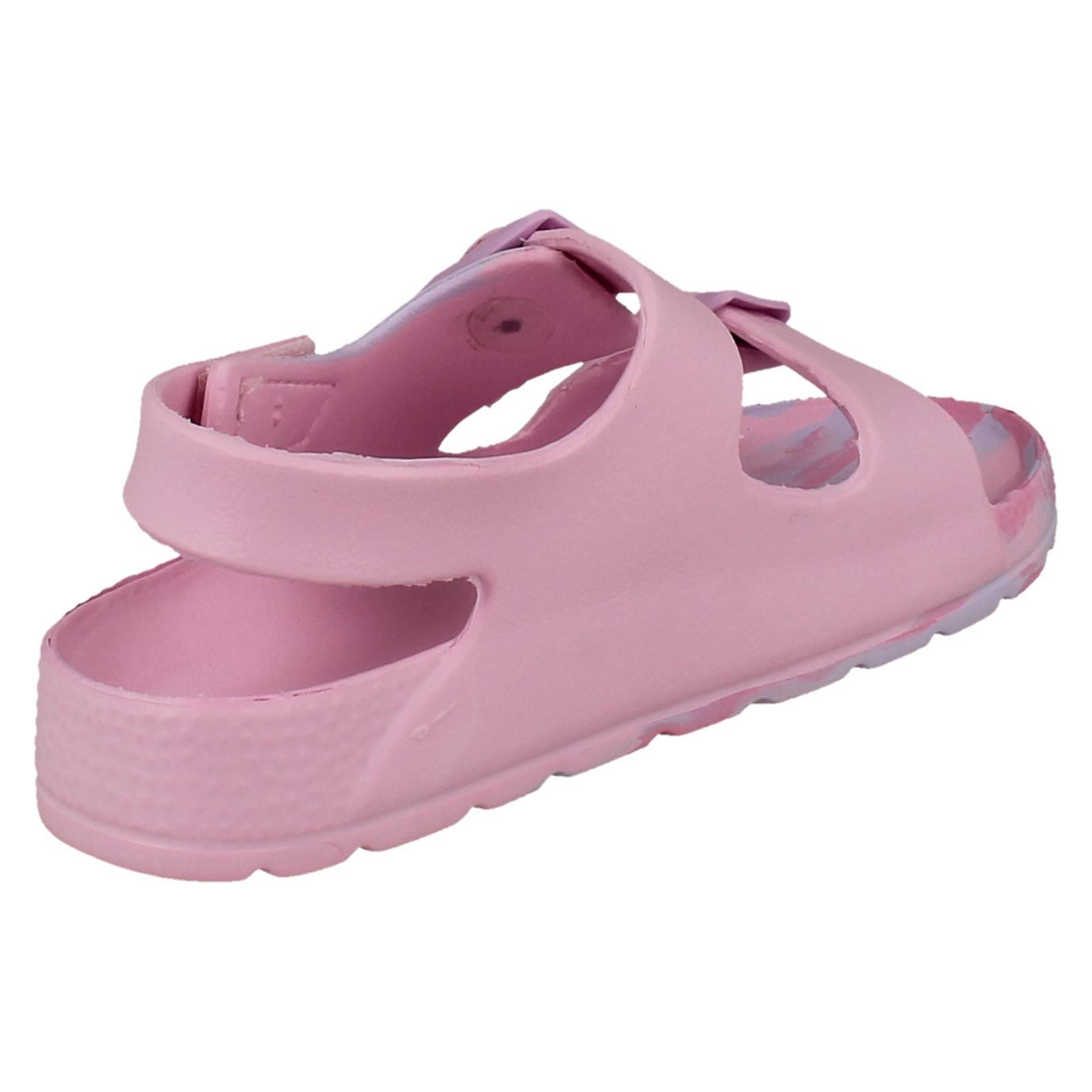 Girls Spot On Double Buckle Slingback Sandals H0378 - Picture 6 of 10