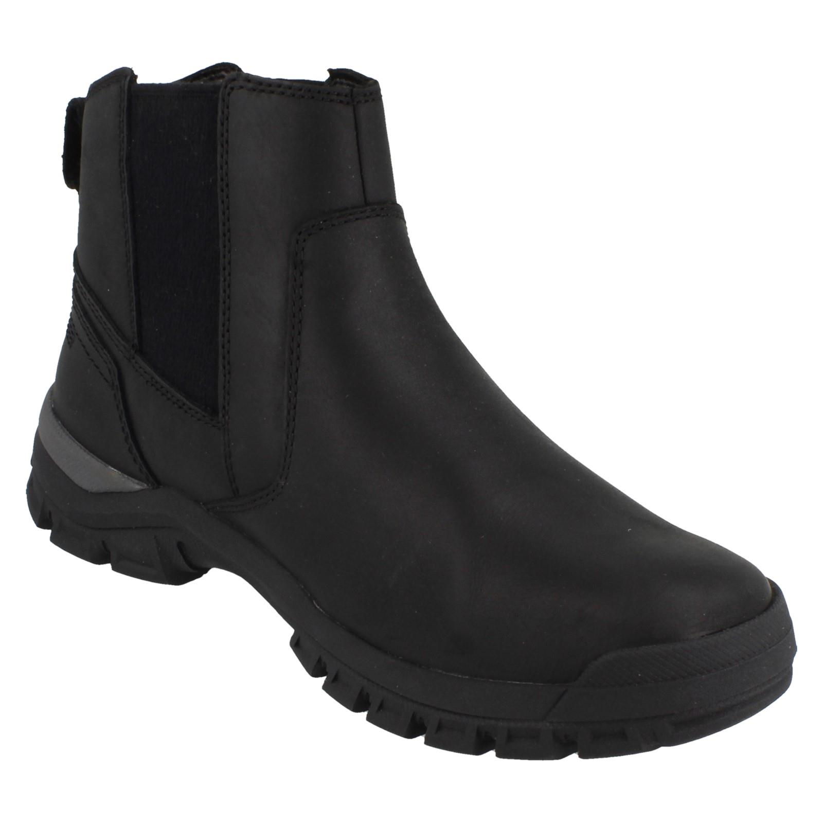 Mens Caterpillar Leather Pull On Dealer Boots Threshold Chelsea Boots - Picture 8 of 19
