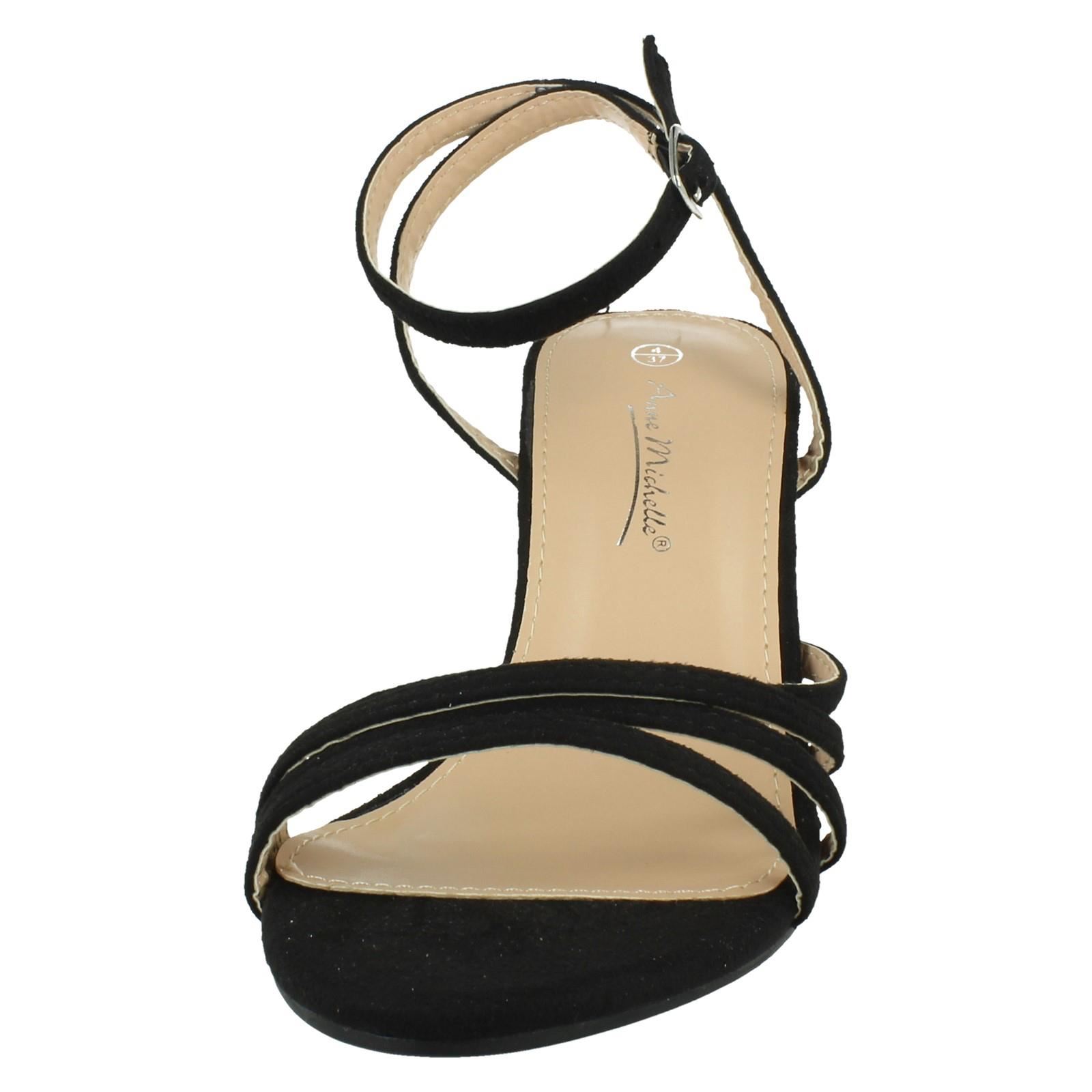 Sandalias de fiesta Anne Michelle de tacón medio calce ancho para dama 'F1R2112' - Imagen 9 de 46