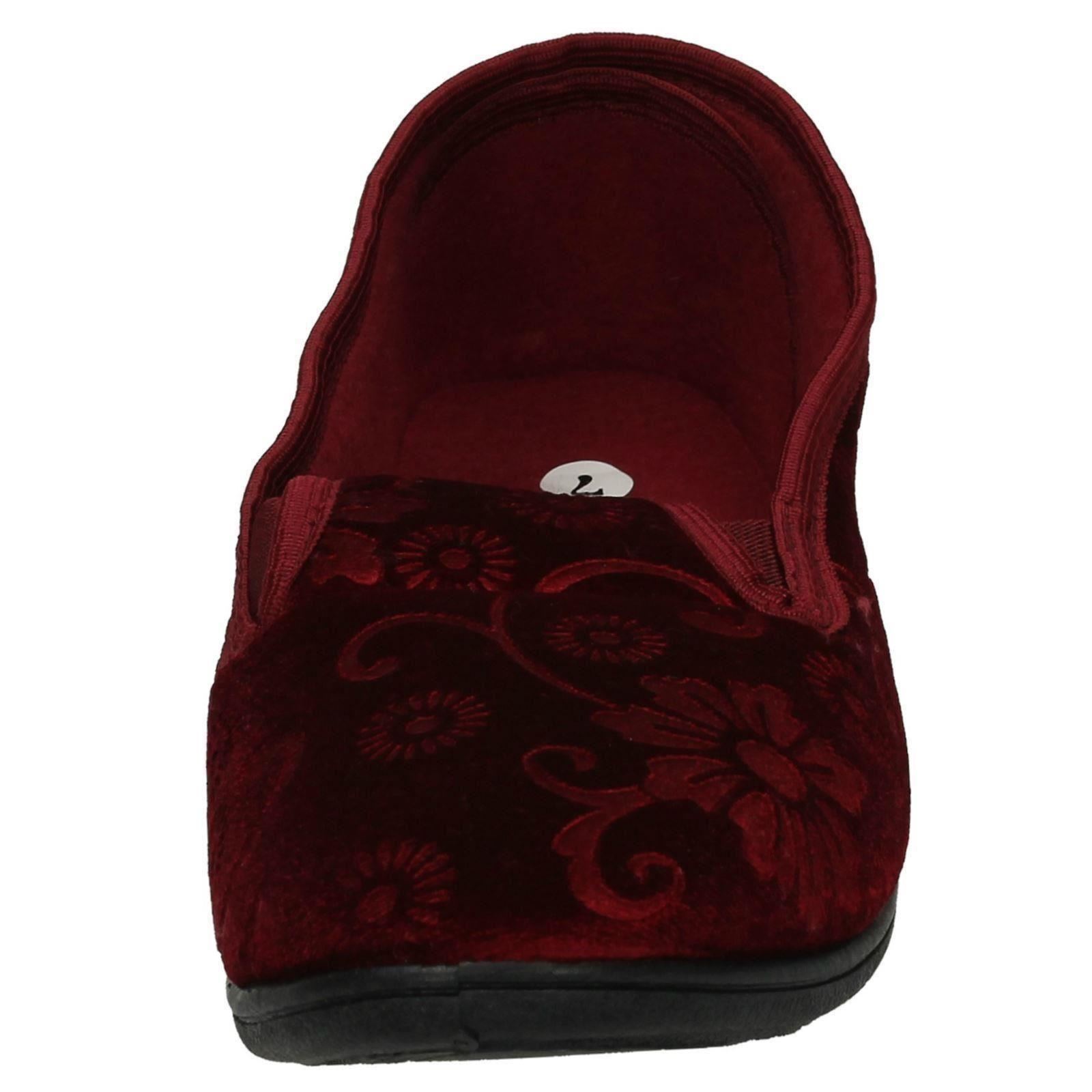 Ladies Spot On Quality Slippers Flower Pattern 'Slippers' eBay