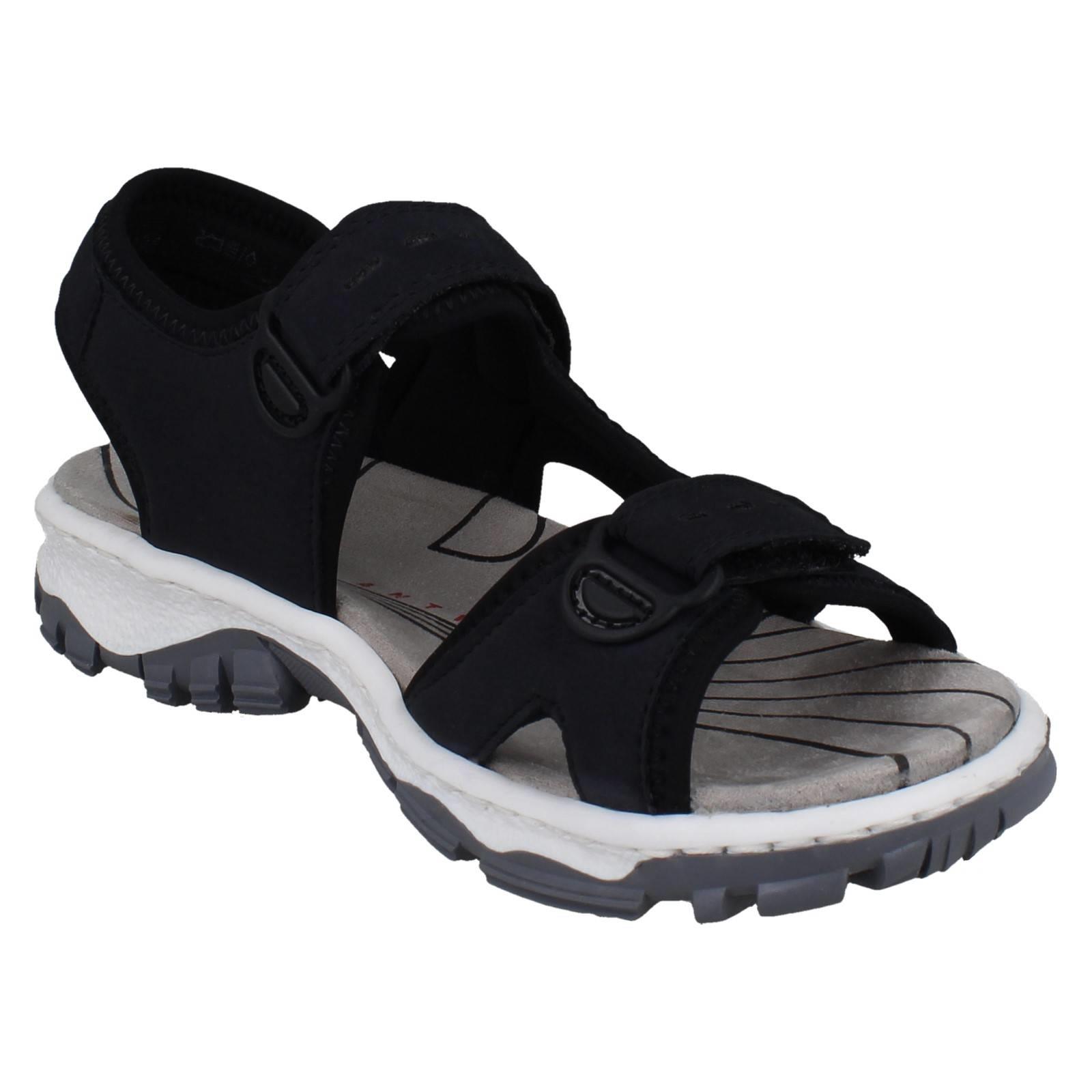Sandalias de verano Rieker sintéticas antiestrés estilo deportivo para dama 68866 - Imagen 17 de 46