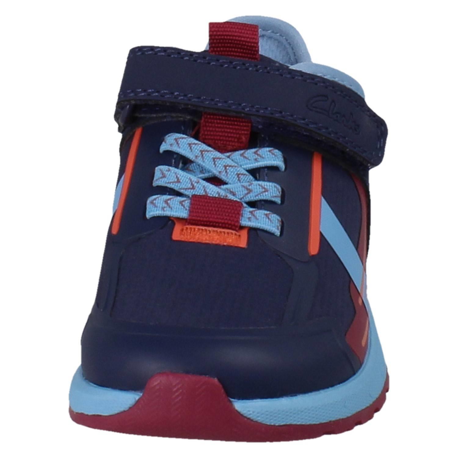 Kinder Clarks Playprints Textil Colour-Pop Cheetah Sporty Turnschuhe Selva Spur - Picture 36 of 37