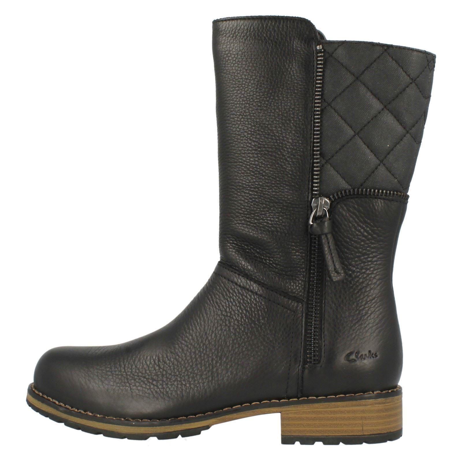 Mid Black Heidi' Niñas Calf Boots Clarks 'kelpie 11qvgH