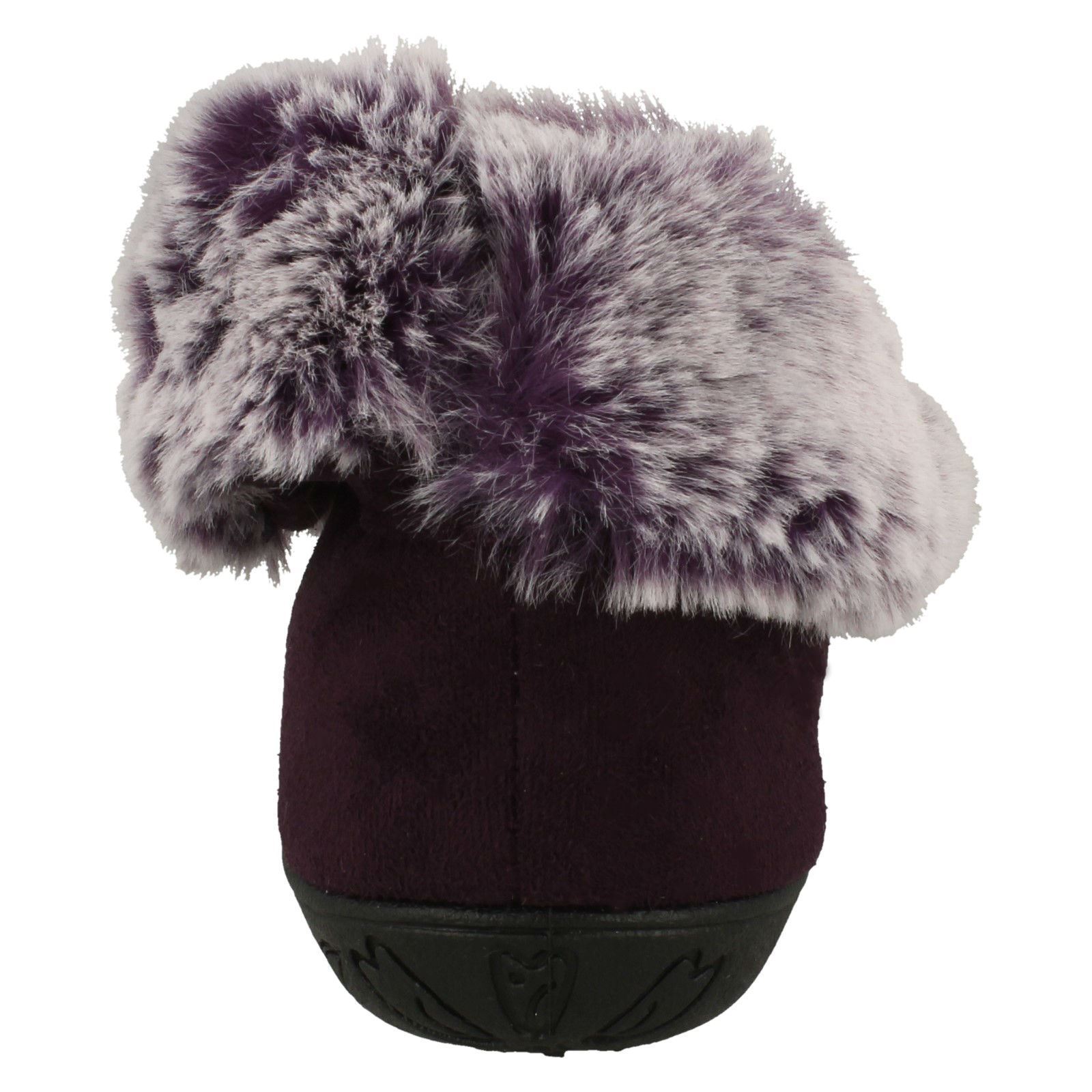 Ladies Padders Faux Fur Cuffed Slippers 'Esme' - Picture 24 of 37