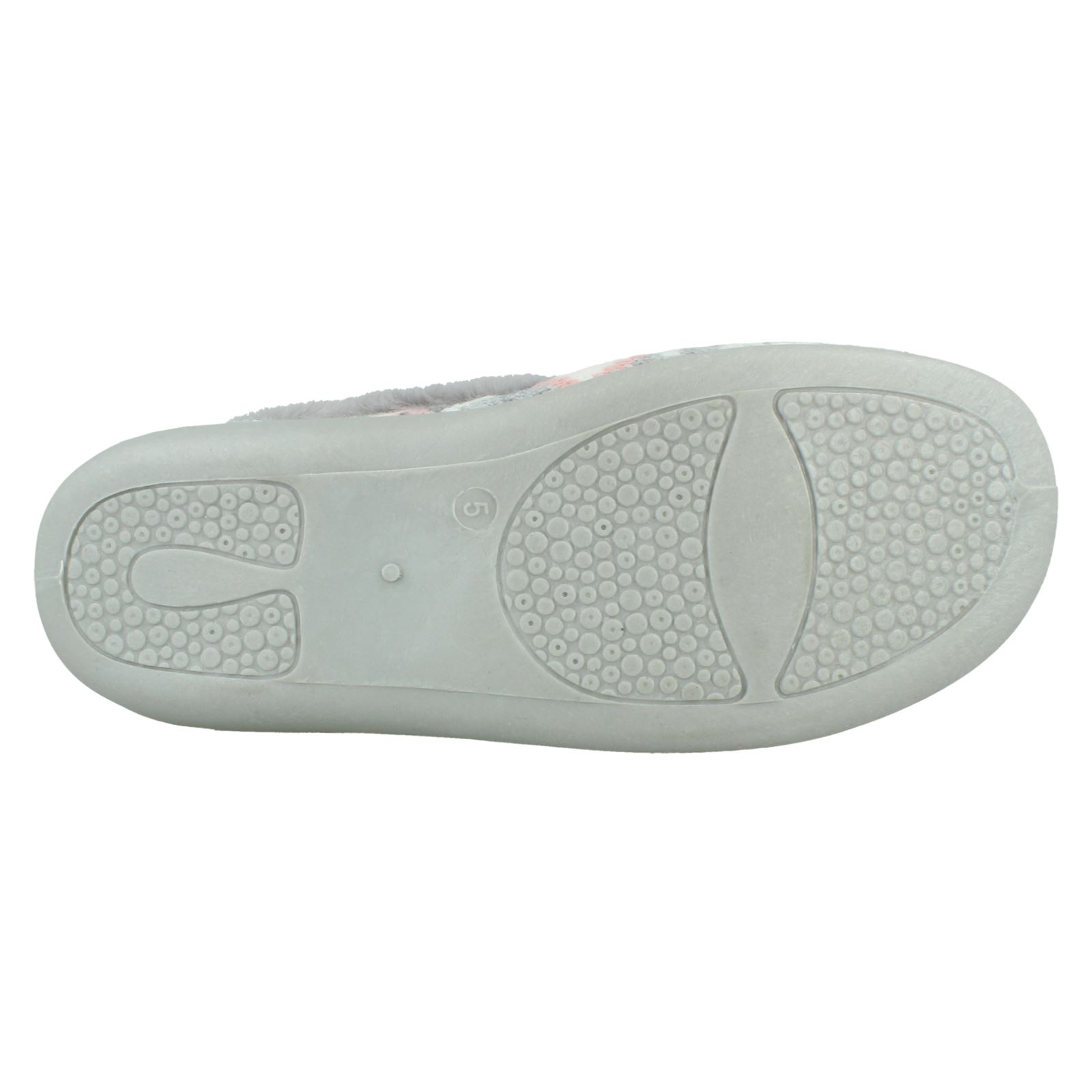 Pantuflas pompones de espuma viscoelástica para damas RoseBank estampado noruego detallado Grace - Imagen 10 de 10