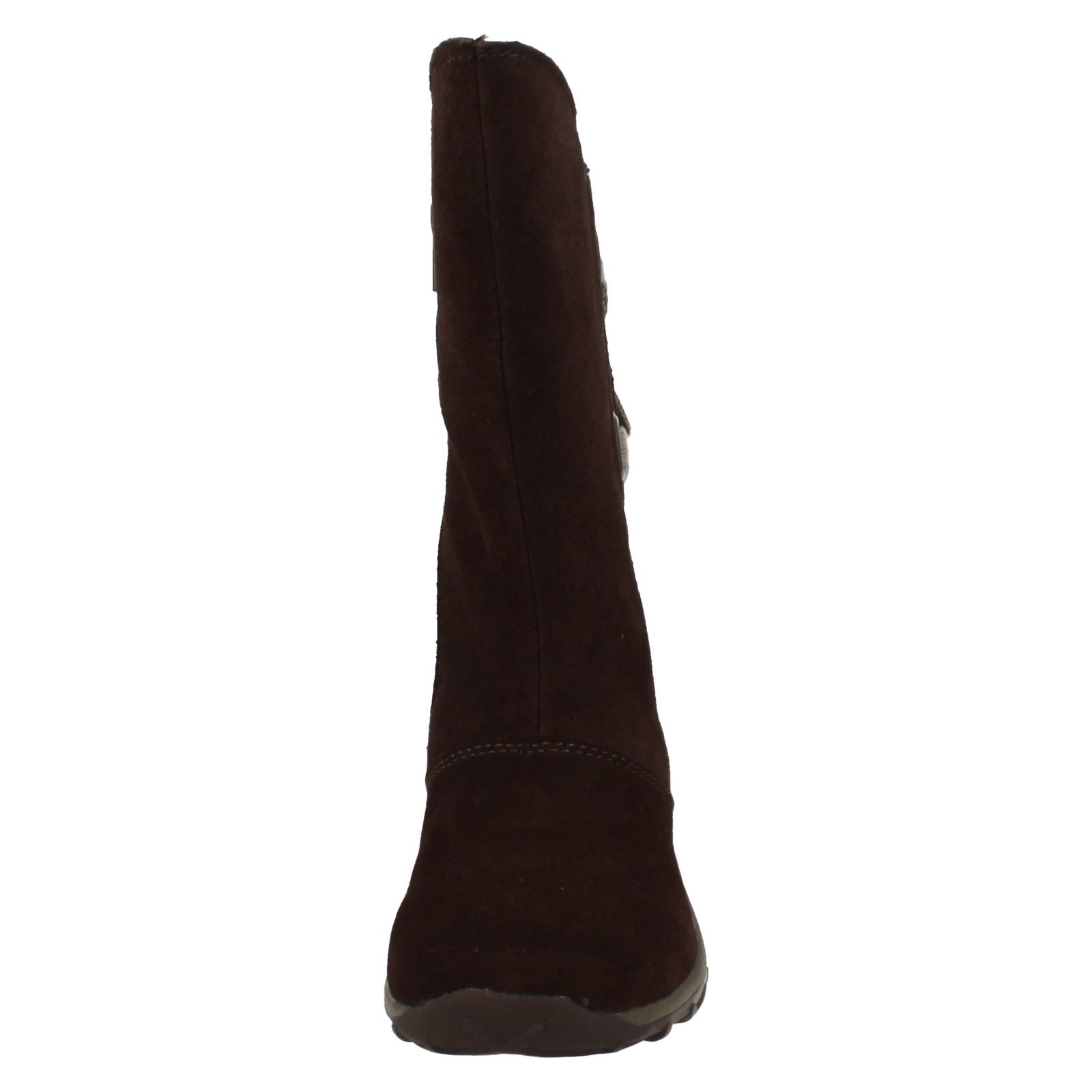 Girls Merrell Jungle Moc Lace Tie Back Mid Calf Length Boots - Picture 5 of 10
