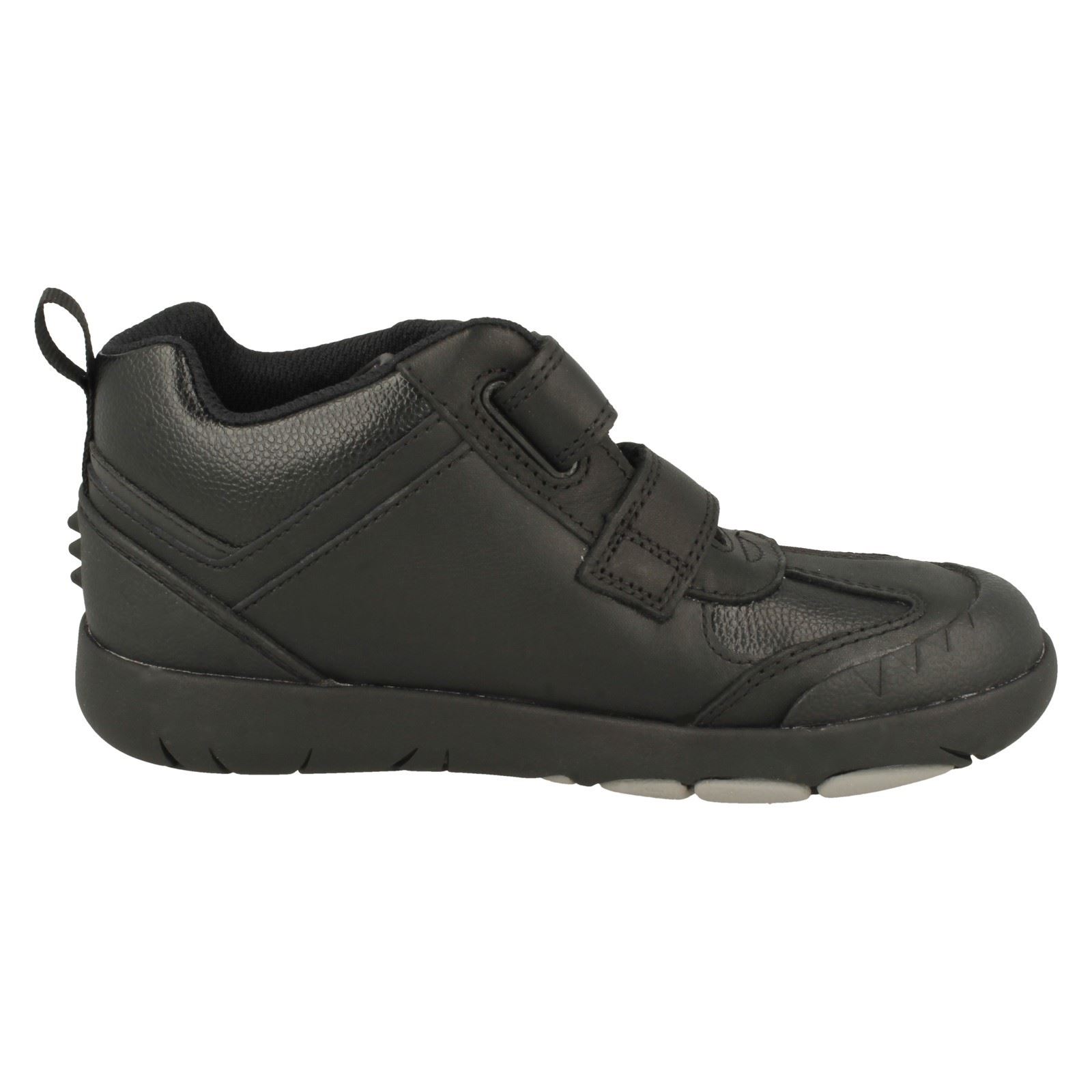 Botas al tobillo sintéticas y gancho y gancho de dinosaurio Clarks para niños Rex Hop K - Imagen 7 de 10