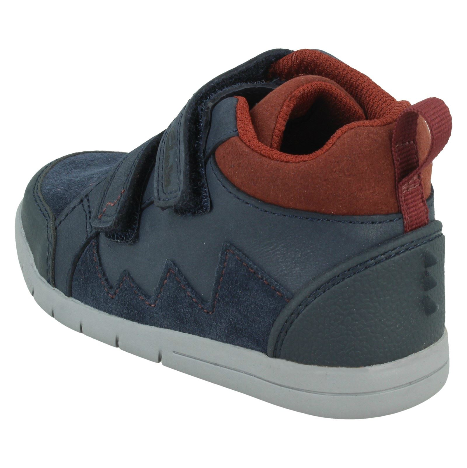 Botas Casual Para Niños Clarks Hasta El Tobillo Rex Park - Picture 26 of 28
