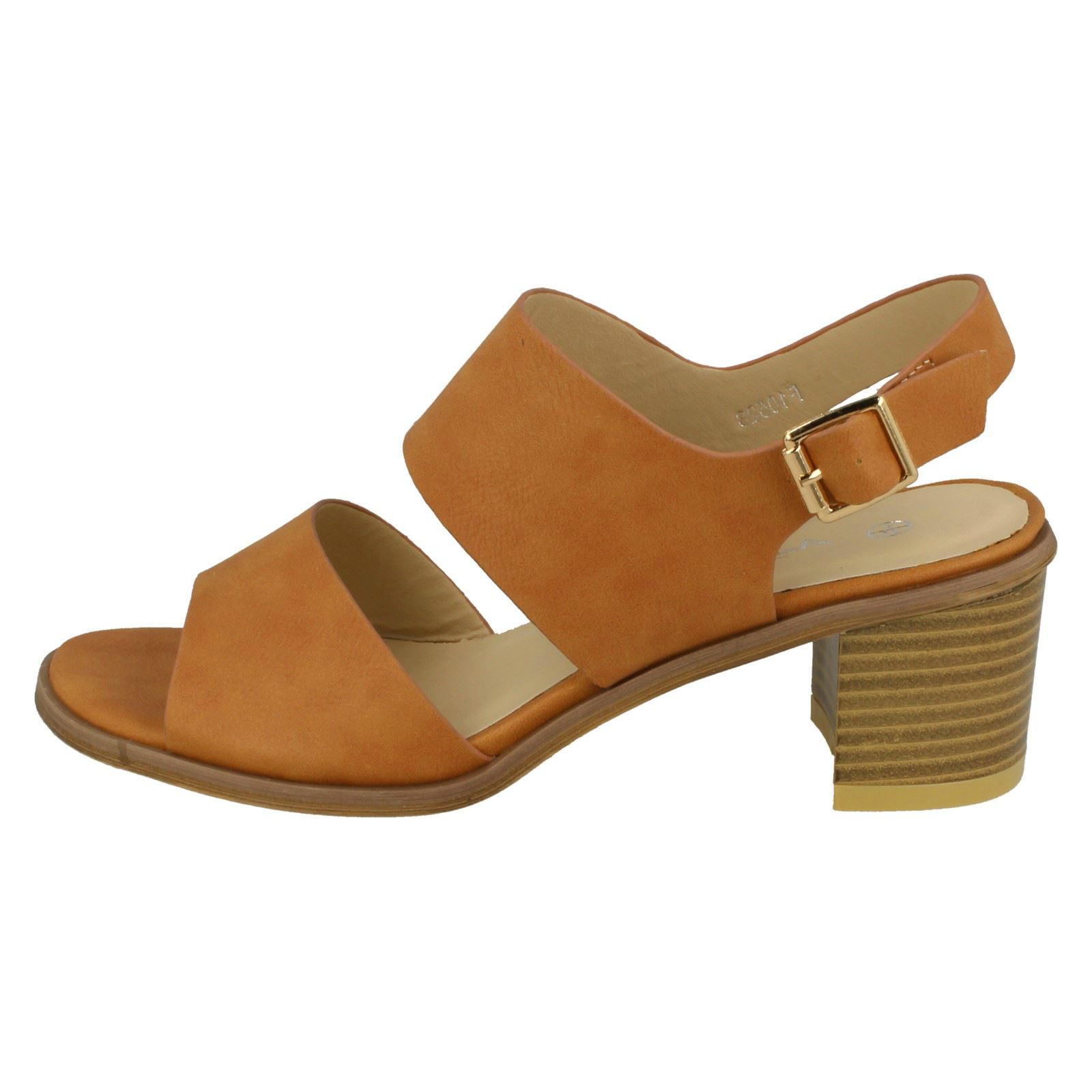 Ladies Anne Michelle Ankle Strap Casual Sandals With A Buckle Fastened Strap - Picture 17 of 28
