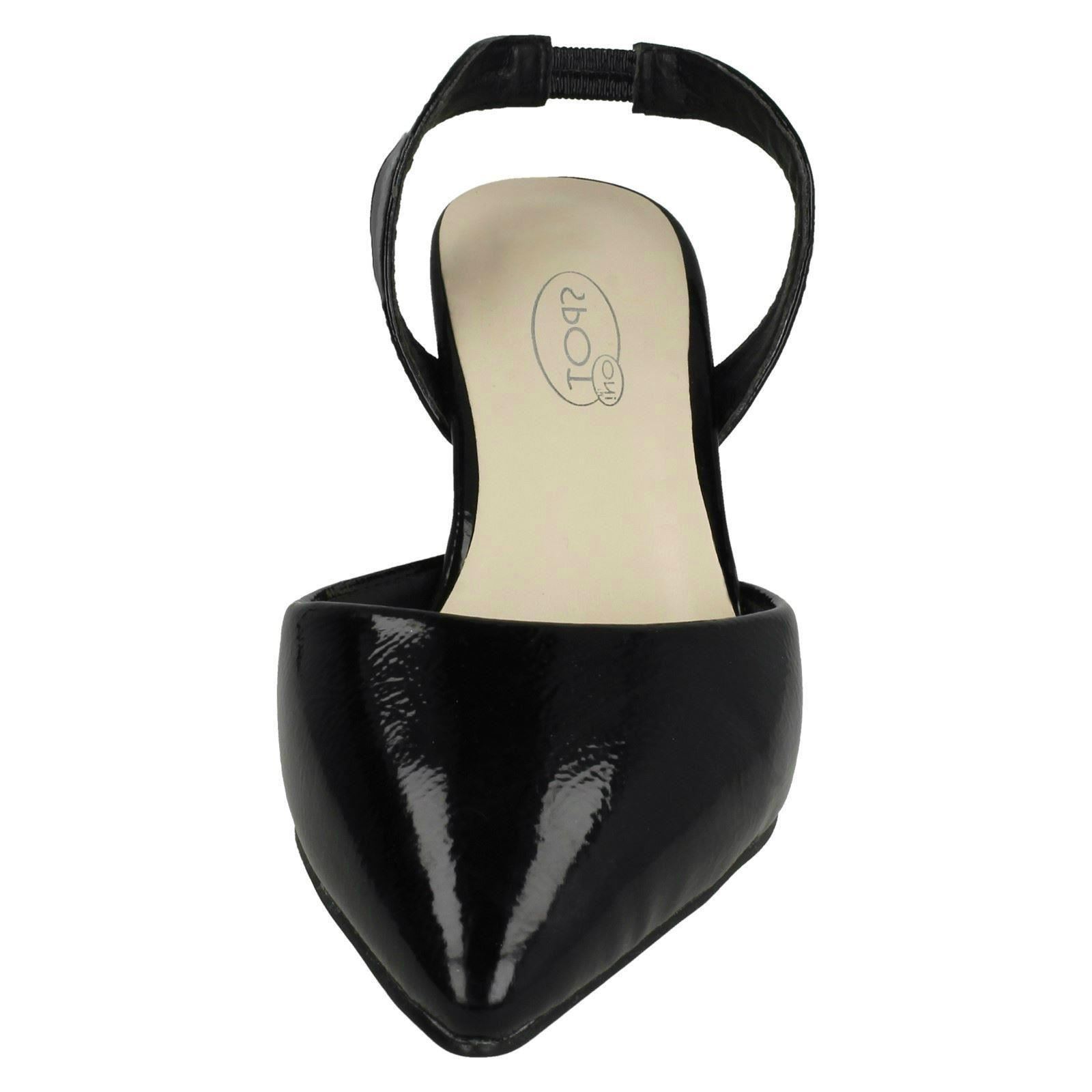 Ladies Spot On Slingback Shoes Heels *F9R0057* - Picture 9 of 73