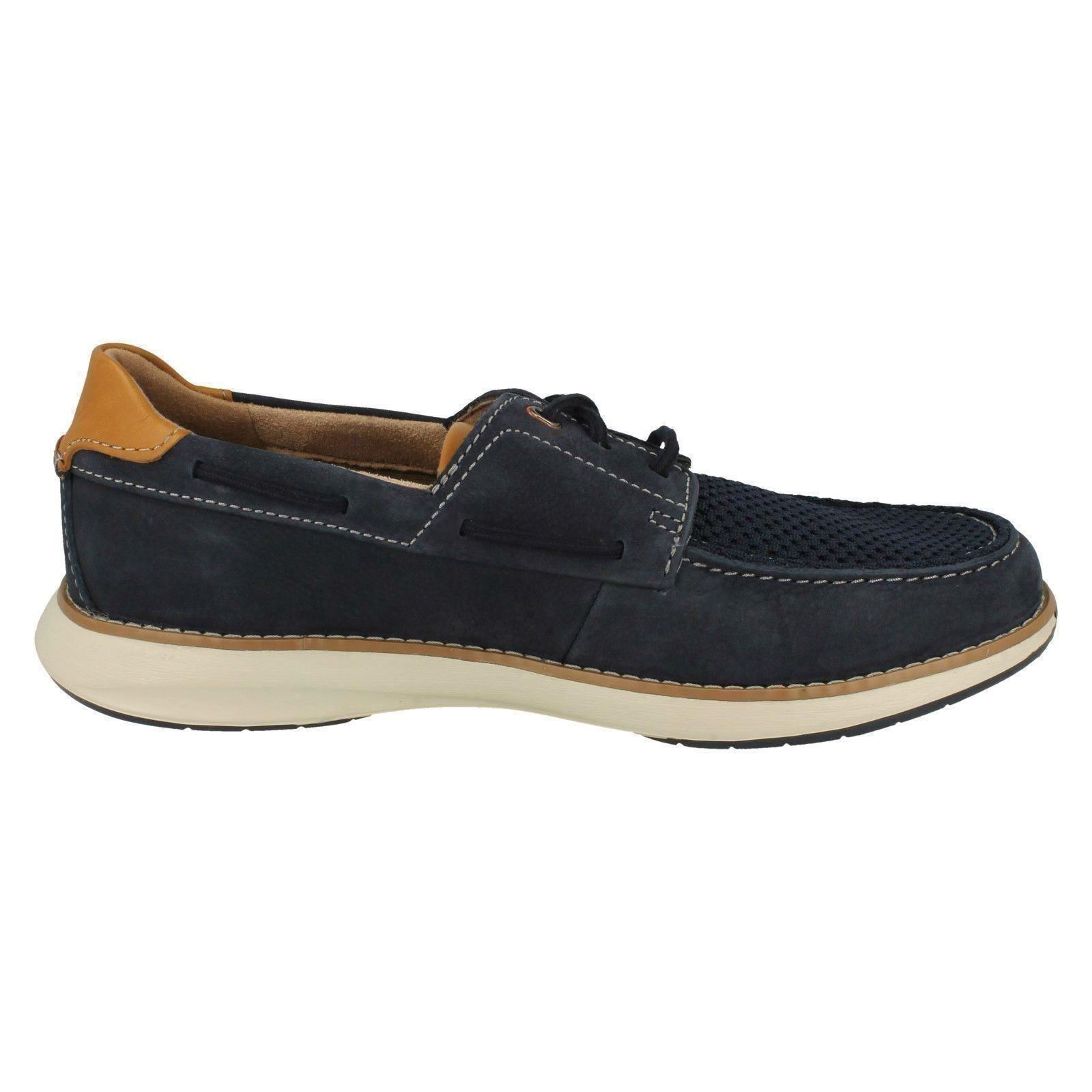 Zapatos de cubierta no estructurados para hombre Clarks de encaje sin piloto - Imagen 17 de 19