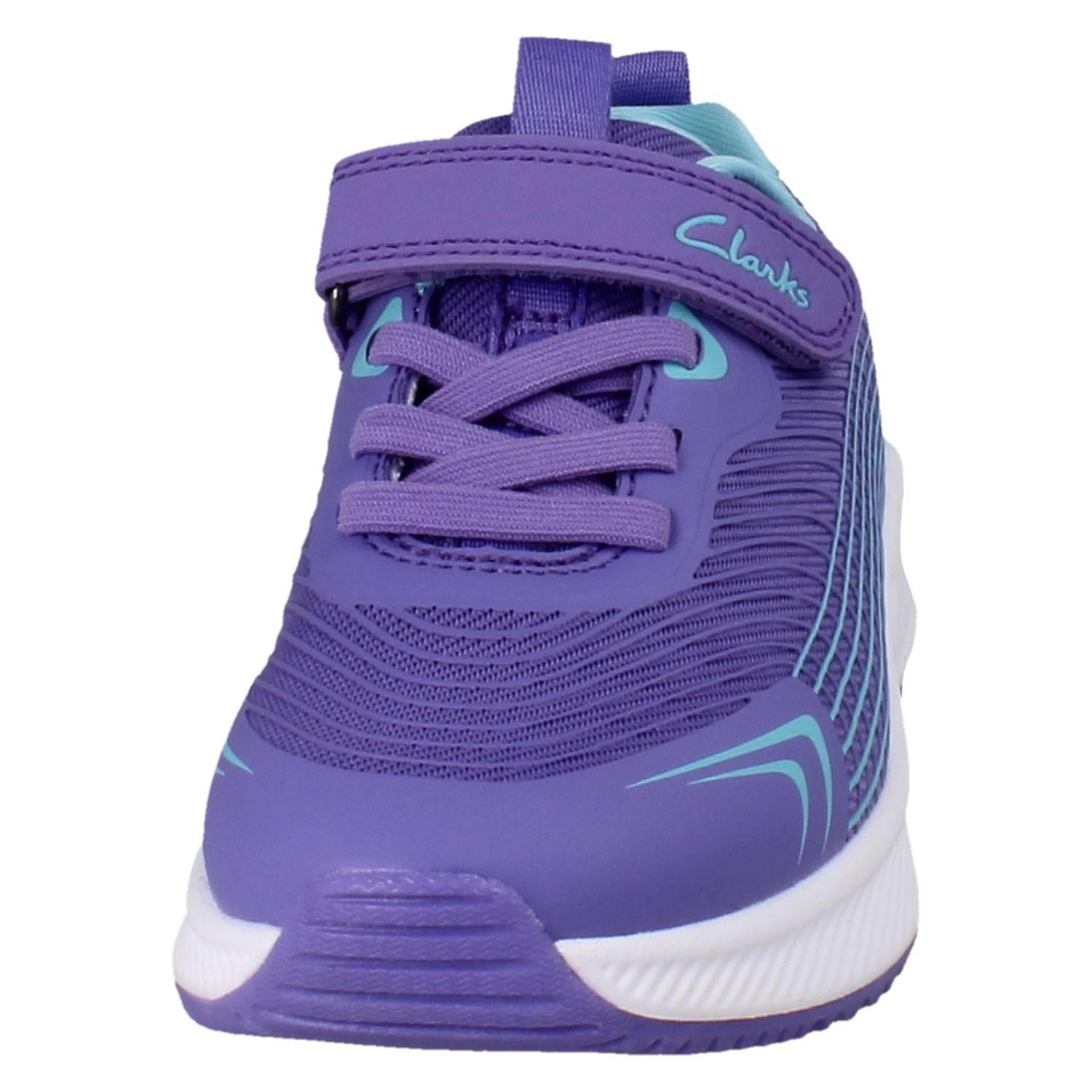 Kids Clarks Padded Textile Breathable Lightweight Sports Trainers *Deyes Dash* - Picture 54 of 64