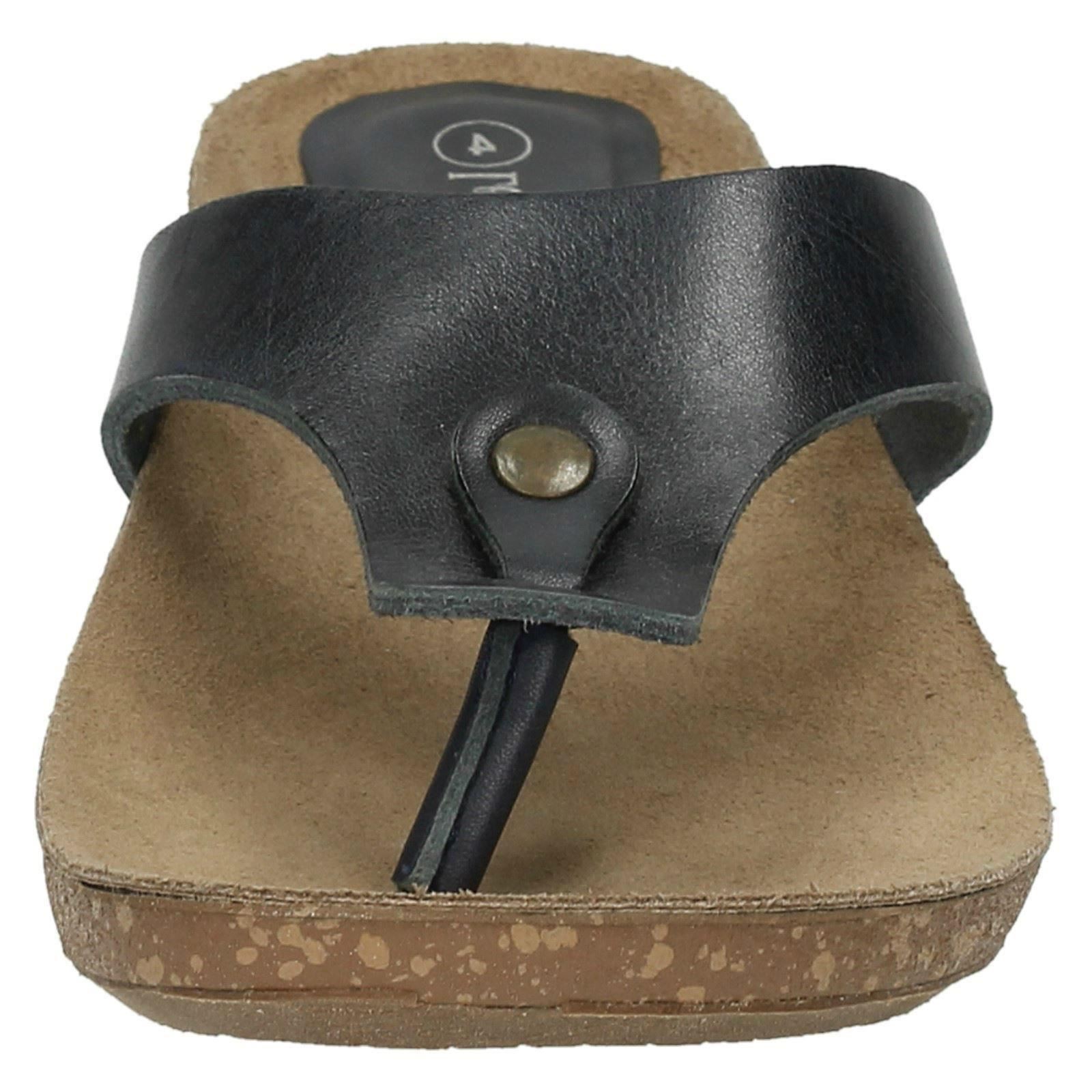 Ladies Leather Collection Casual Toe - Post Sandals - Picture 18 of 37