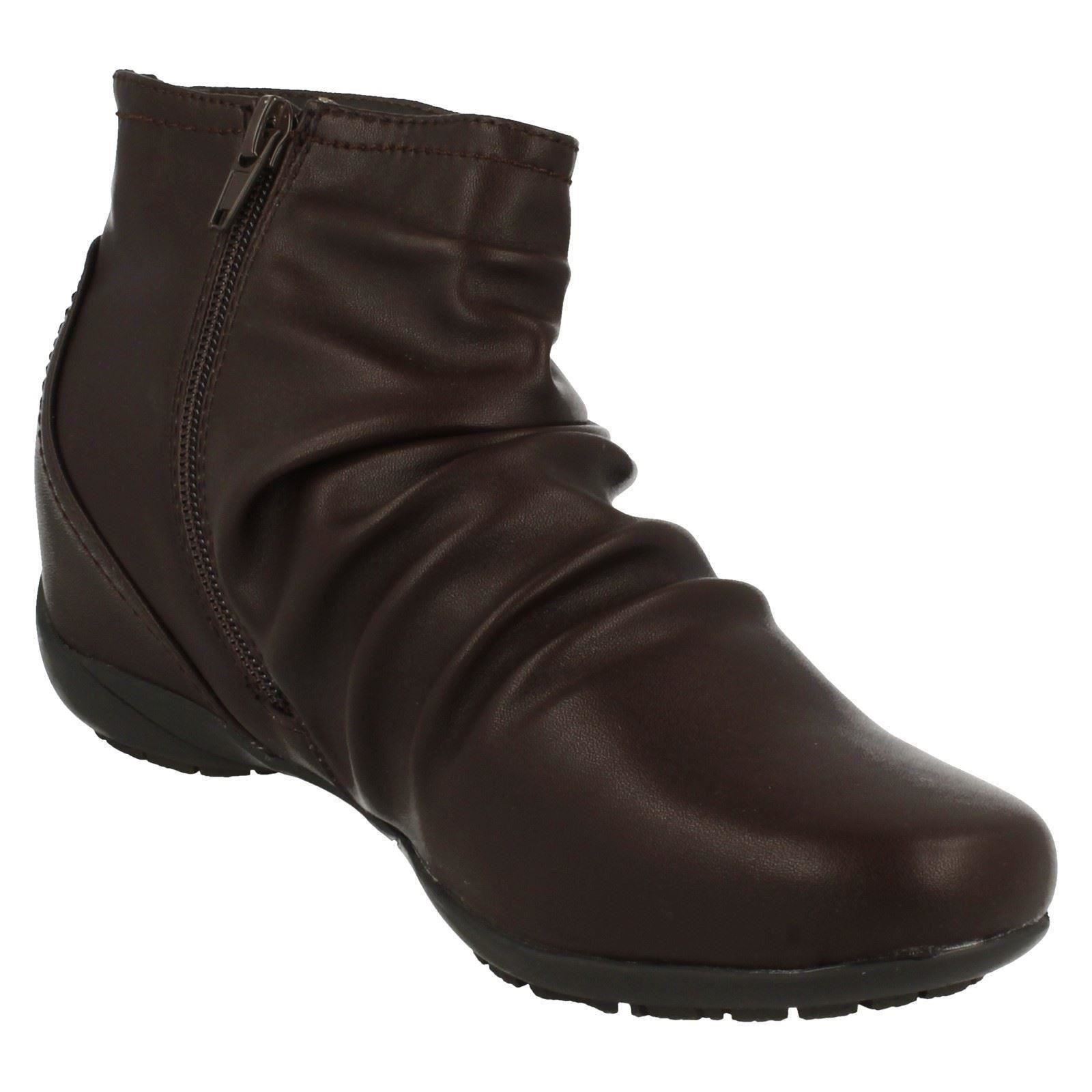 Ladies Down to Earth Casual Ankle Boots 'F5R0675' - Picture 17 of 19
